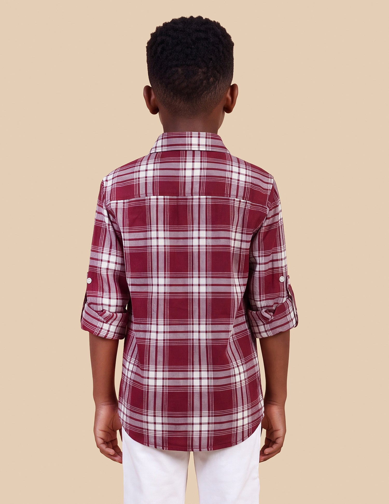 Plaid Checked Twill Shirt Red - U.S. Polo Assn. India | Large
