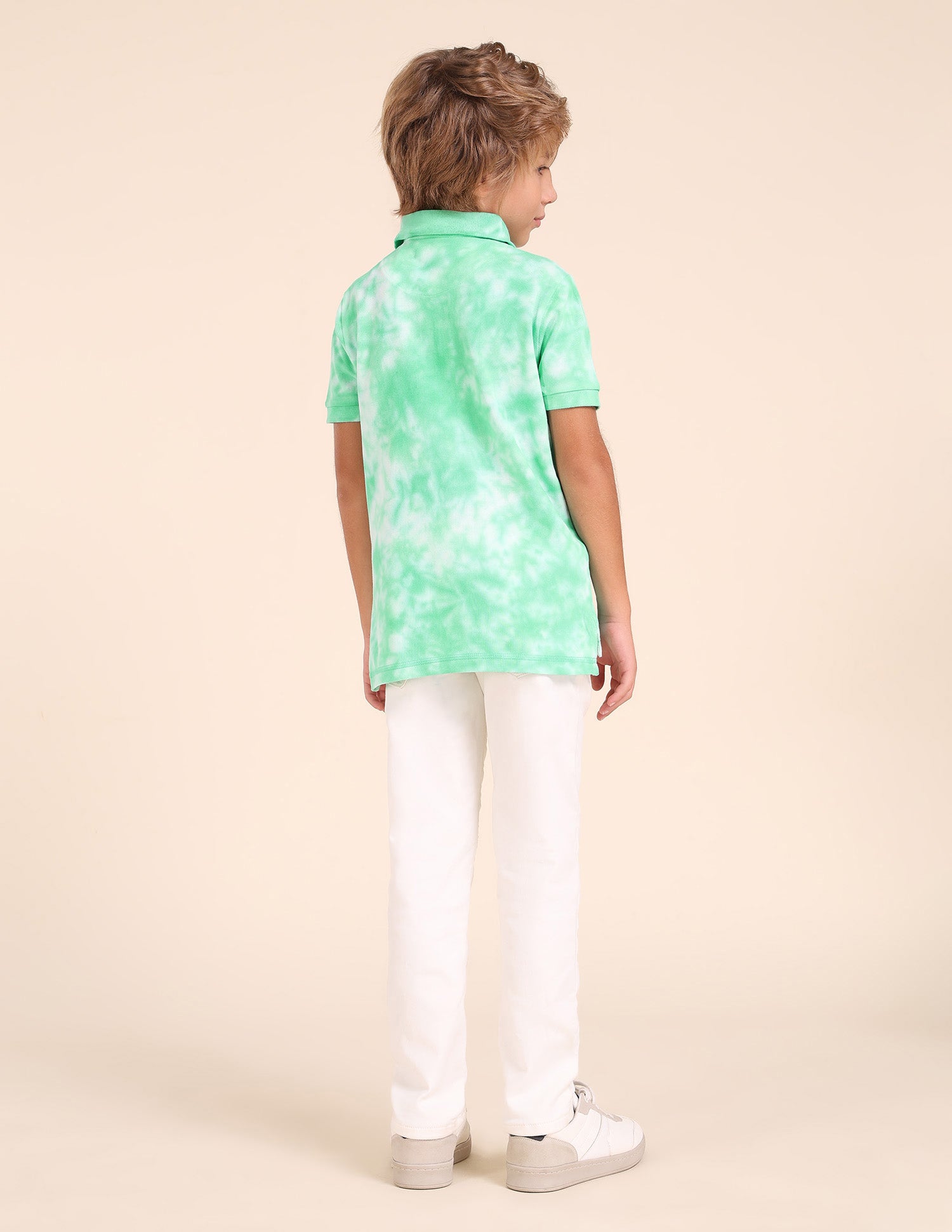 Boys All Over Printed Regular Fit Polo Shirt Dark Green - U.S. POLO ASSN. | Large