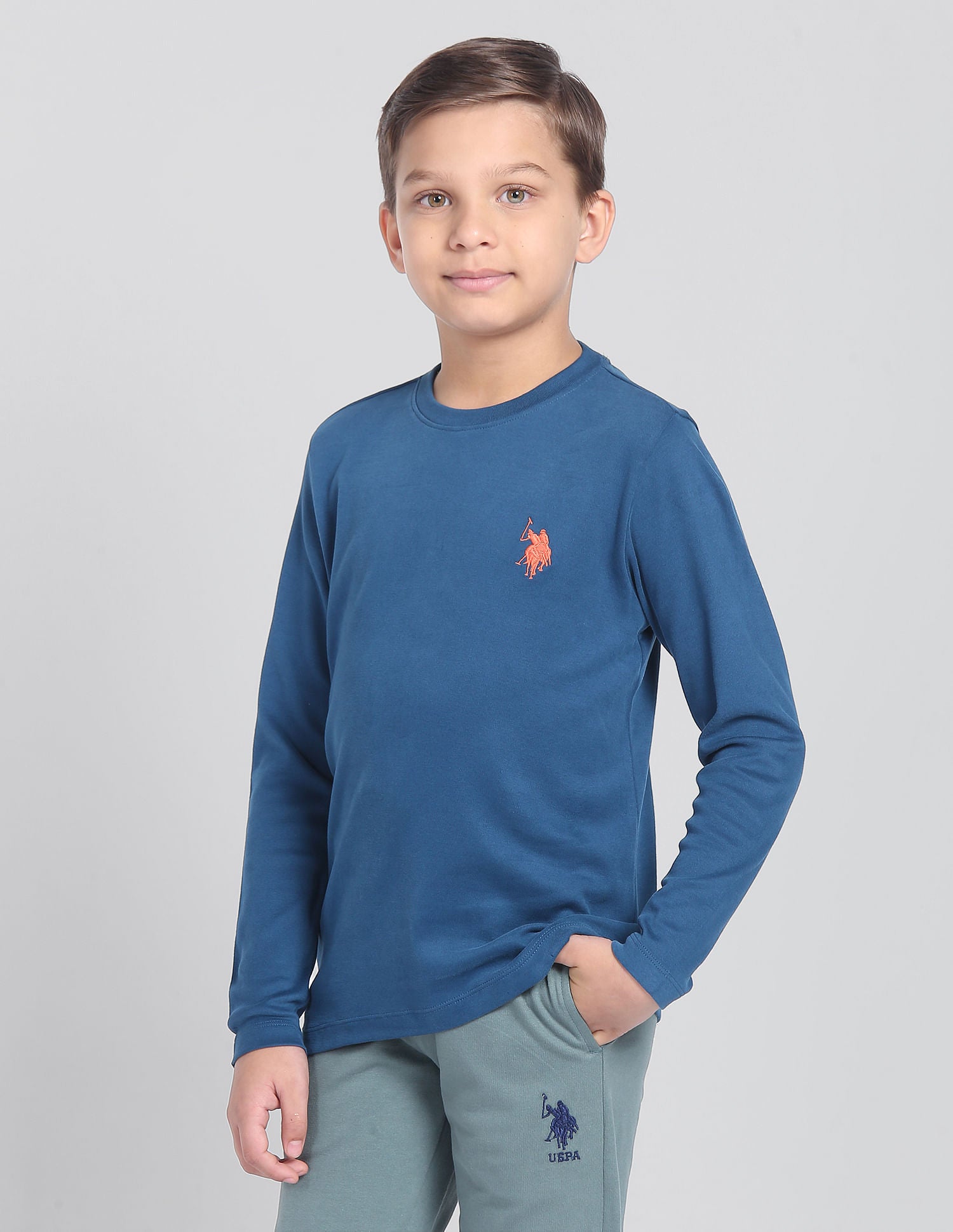 Cotton OKE01 Lounge T-Shirt - Pack Of 1 Sailor Blue - U.S. POLO ASSN. | Large