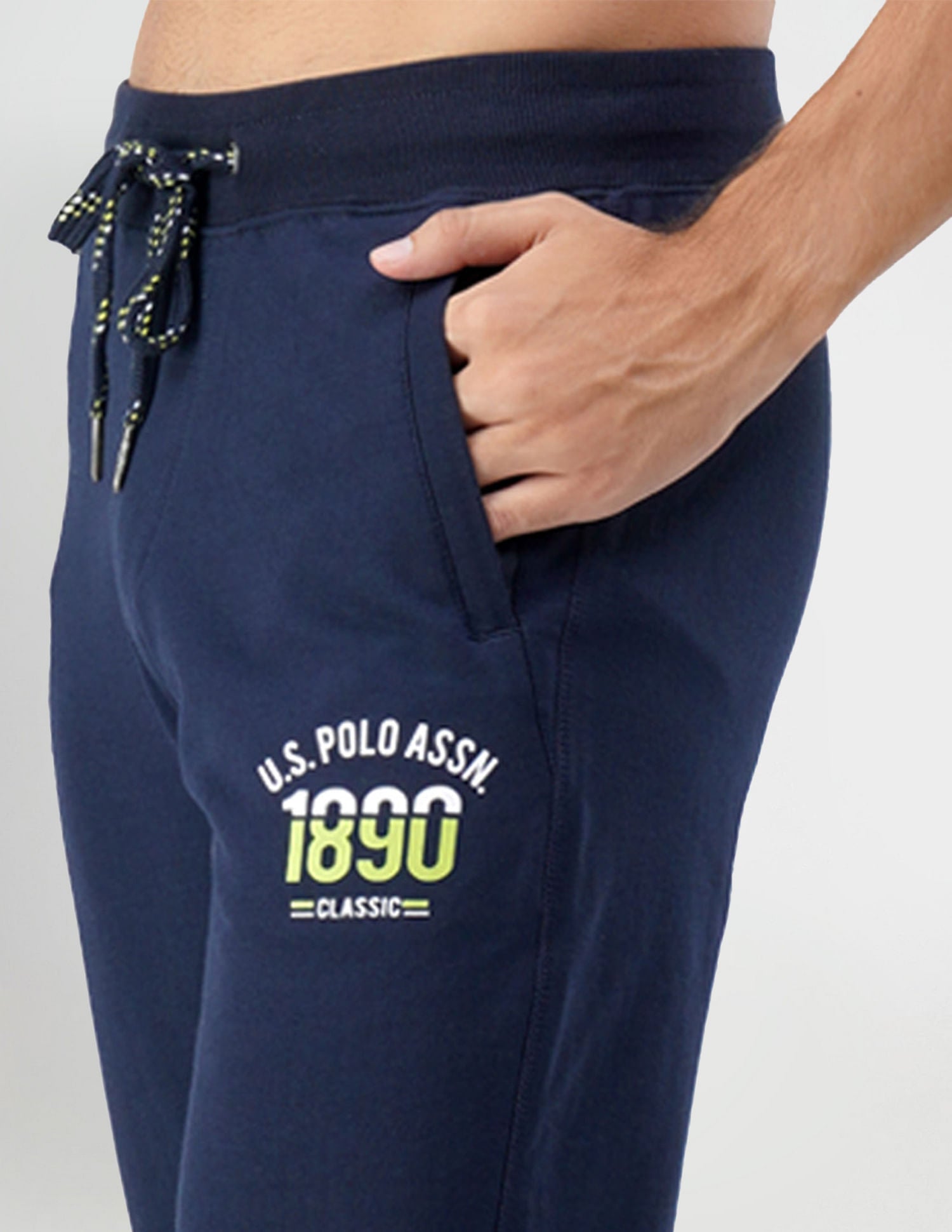 Comfort Fit Mid Rise I606 Lounge Track Pants - Pack Of 1 Navy - U.S. POLO ASSN. | Large
