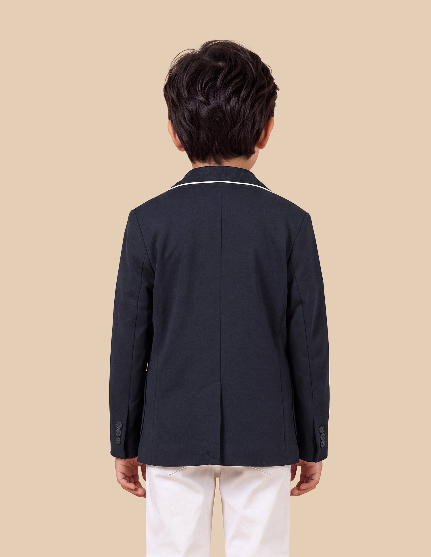 Solid Twill Blazer Navy - U.S. Polo Assn. India | Large