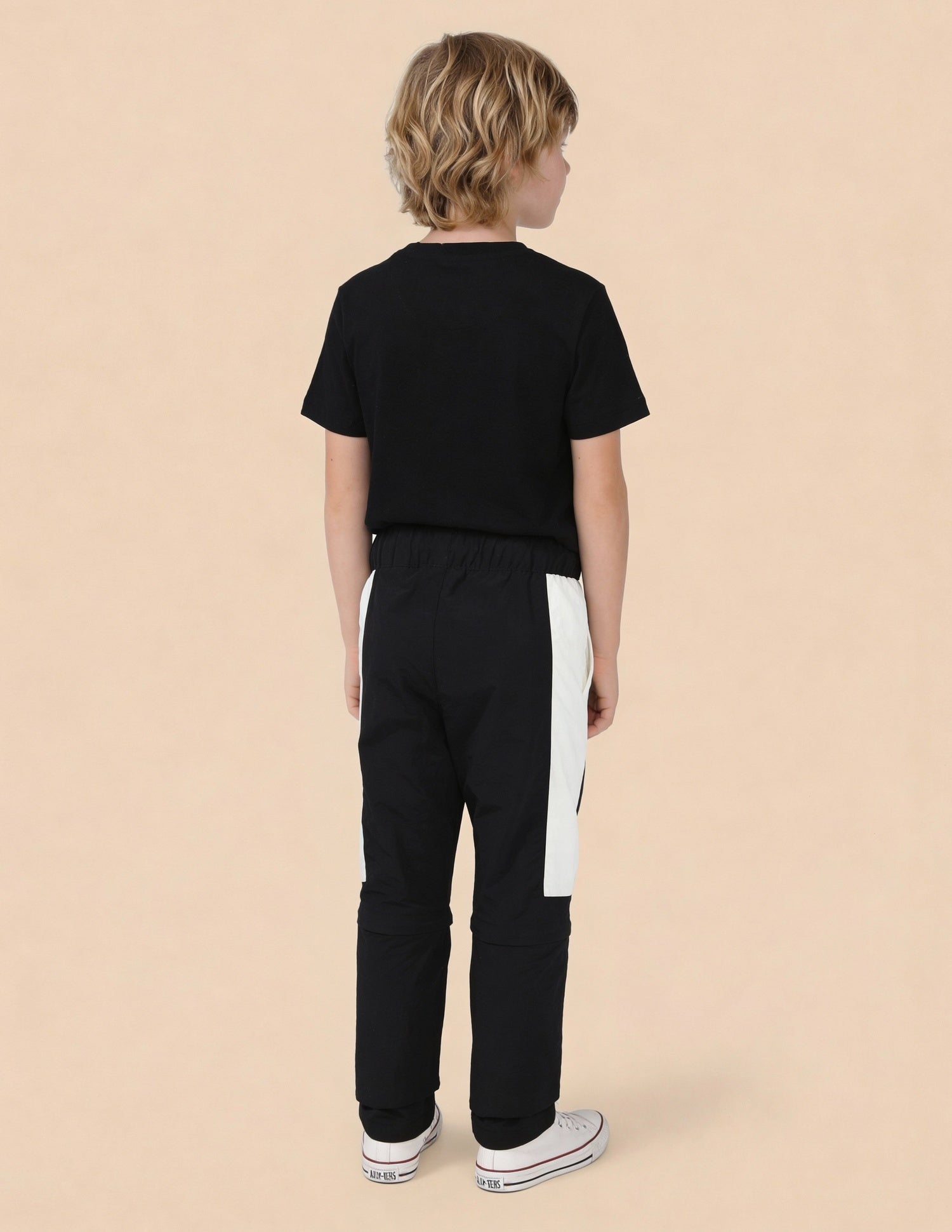 Boys Colourblocked Regular Fit Joggers Black - U.S. Polo Assn. India | Large