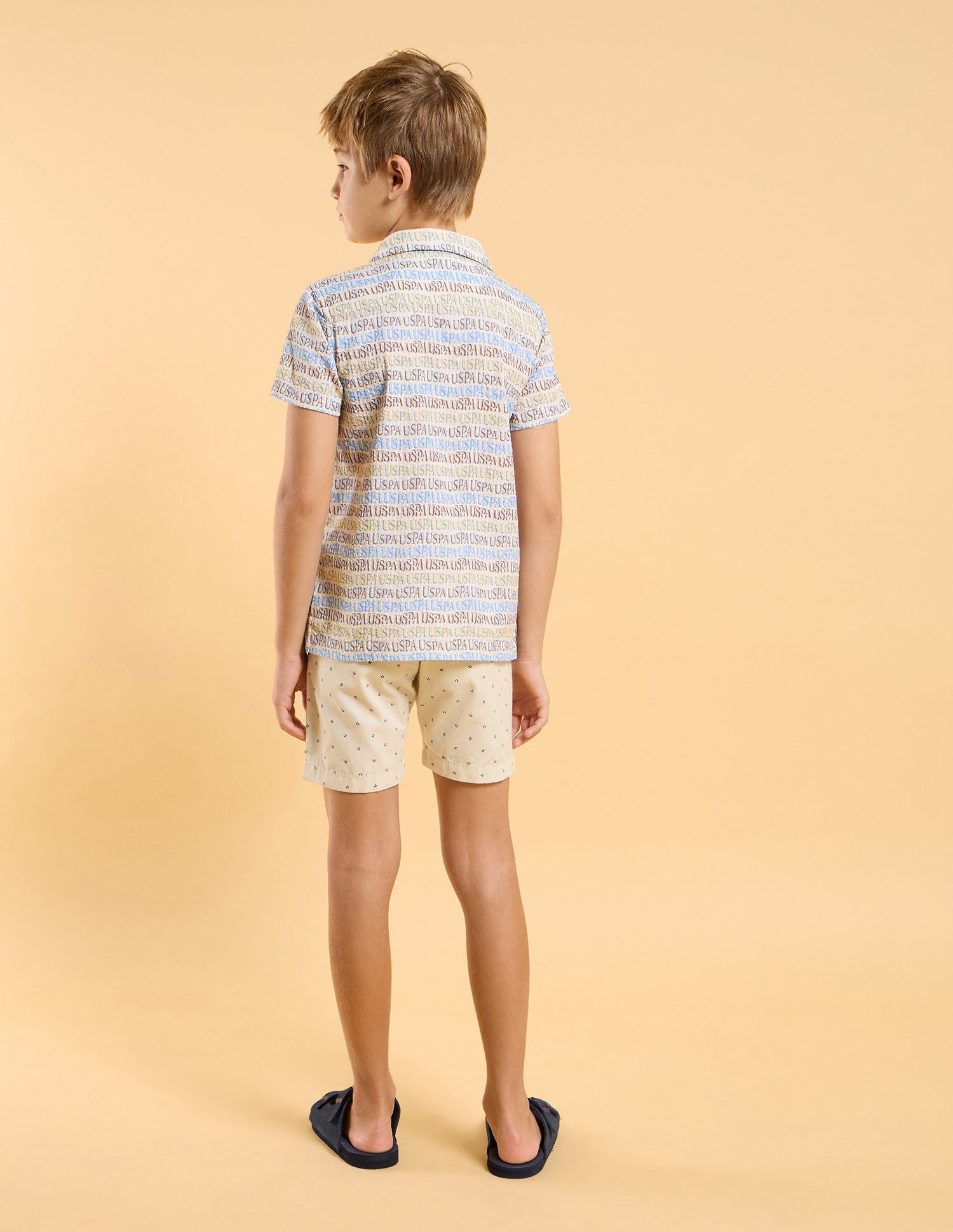 Boys Brand Printed Regular Fit Shirt Multi - U.S. POLO ASSN. | Large