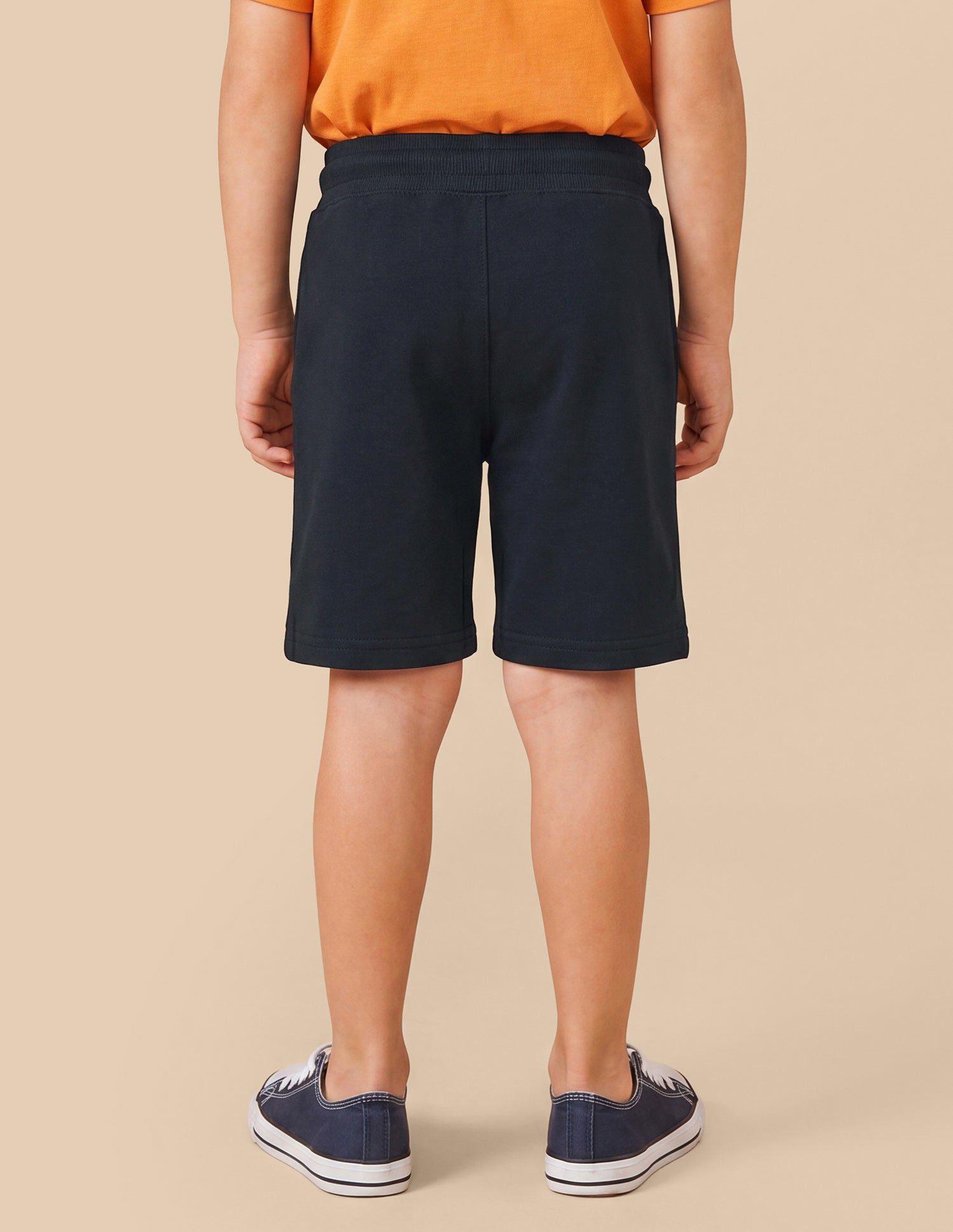 Solid Mid Rise Shorts Navy - U.S. Polo Assn. India | Large