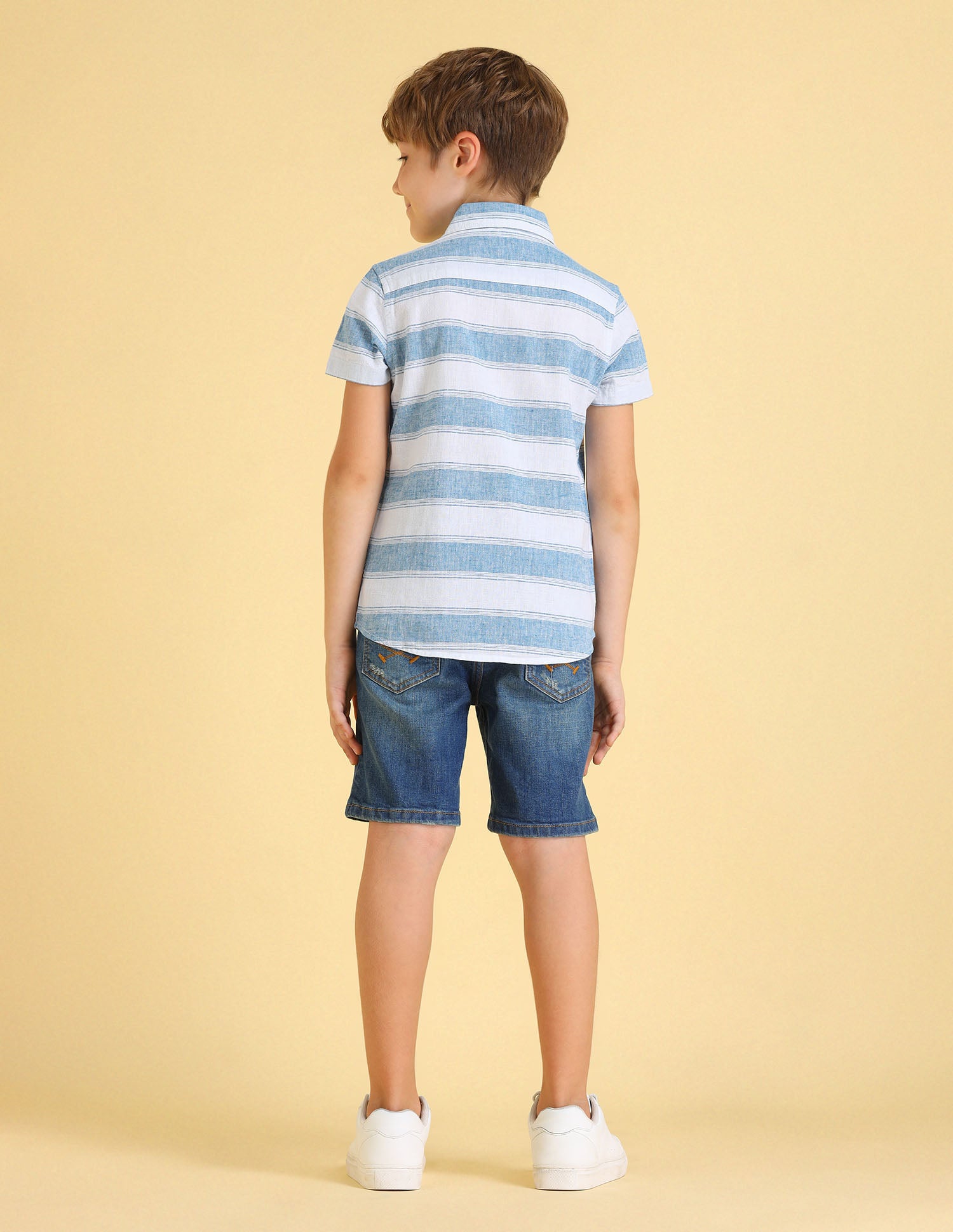 UKSHT1432 AQUA Boys Shirt Aqua - U.S. POLO ASSN. | Large