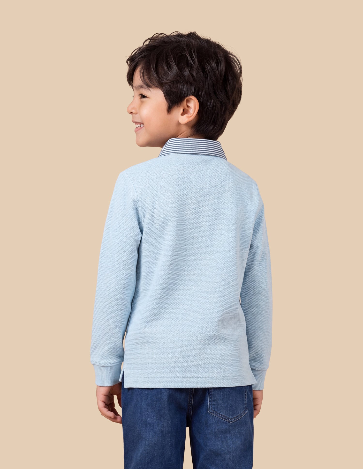 Solid Regular Fit Polo Shirt Light Blue - U.S. Polo Assn. India | Large