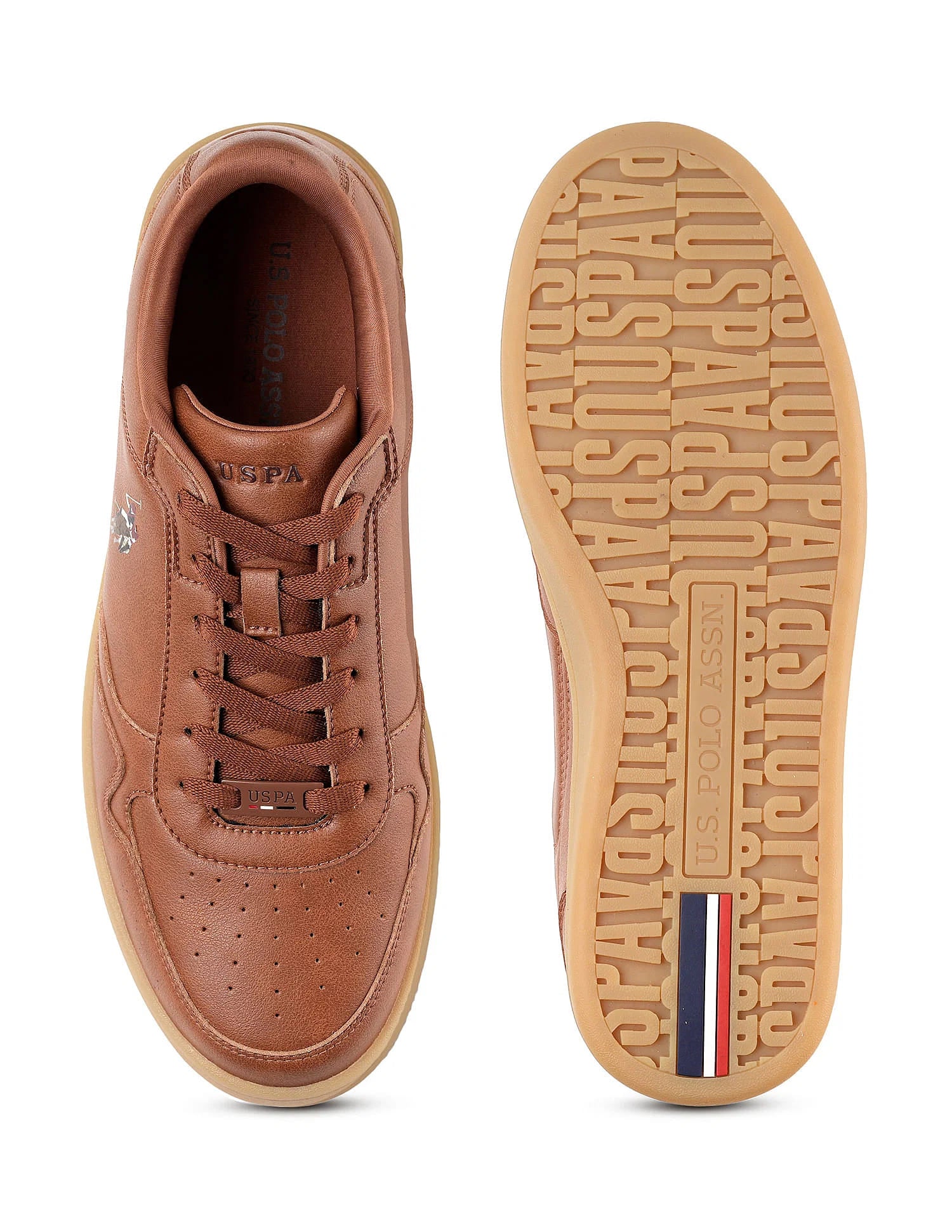 Men Haiman 2.0 Solid Sneakers Tan - U.S. Polo Assn. India | Large