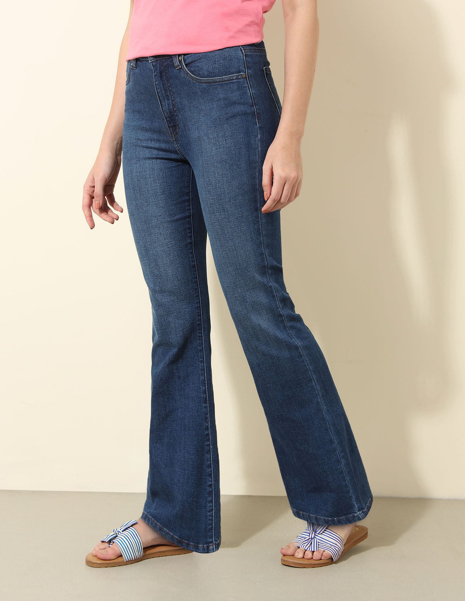 High Rise Bootcut Jeans Blue - U.S. Polo Assn. India | Large