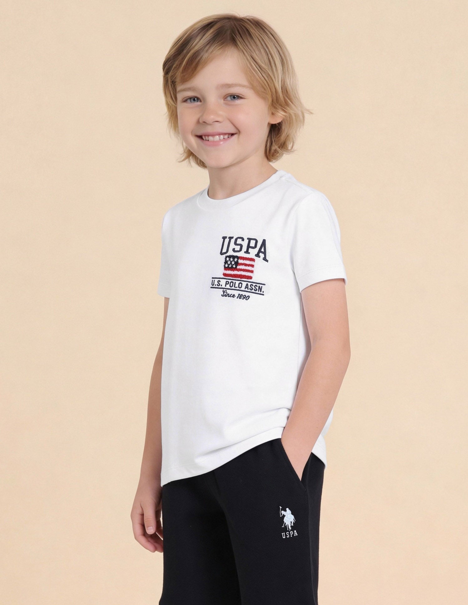 Brand Embroidered Regular Fit T-Shirt White - U.S. Polo Assn. India | Large