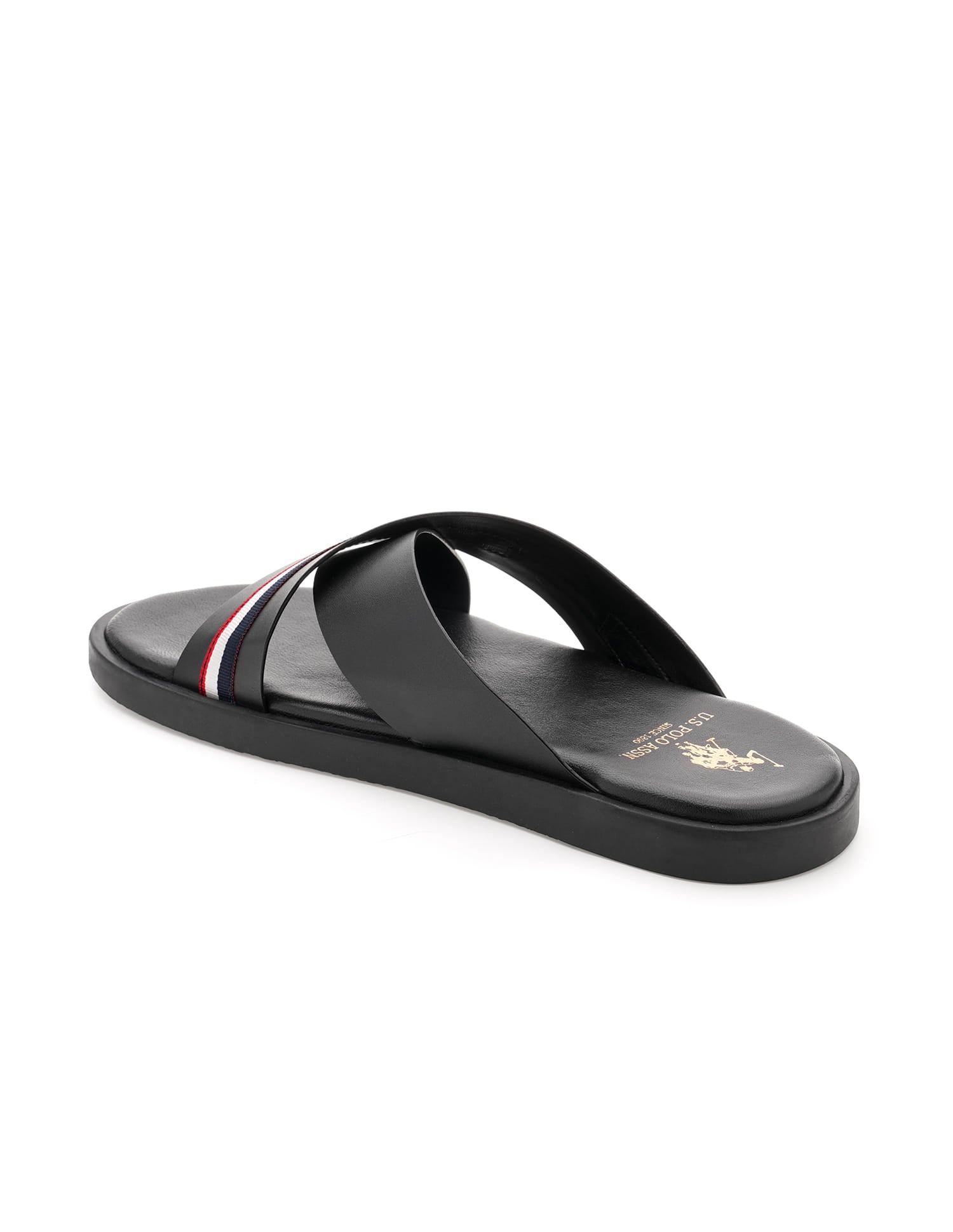 Men Strap Fran Sandals Black - U.S. Polo Assn. India | Large