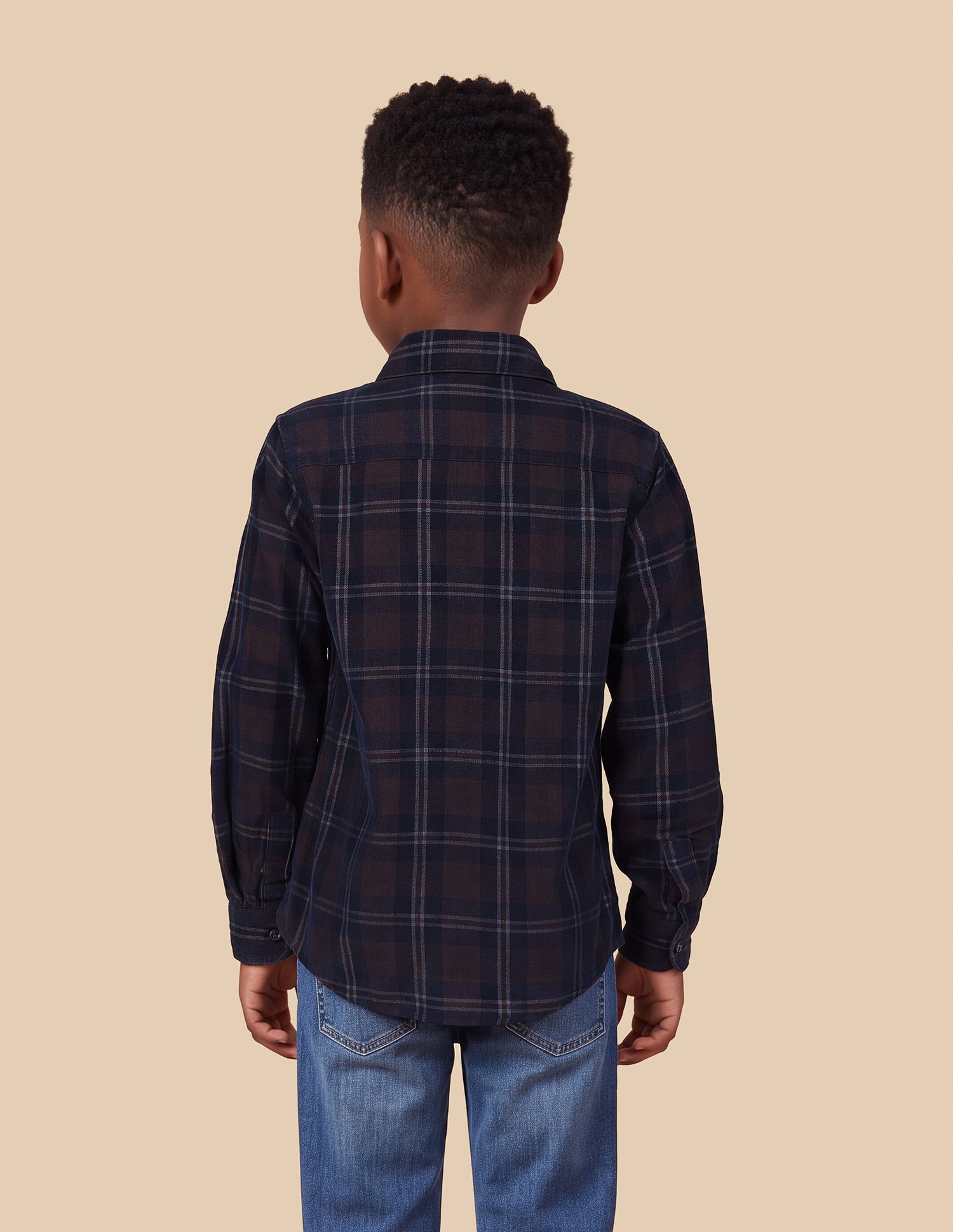 Corduroy Plaid Checked Shirt Brown - U.S. Polo Assn. India | Large
