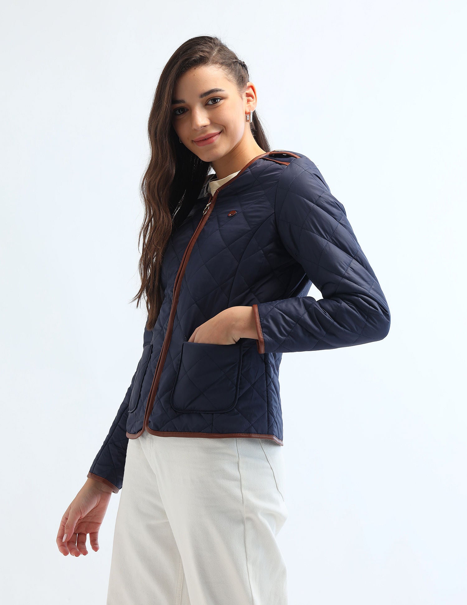 Longline Puffer Jacket Denim - U.S. POLO ASSN. | Large