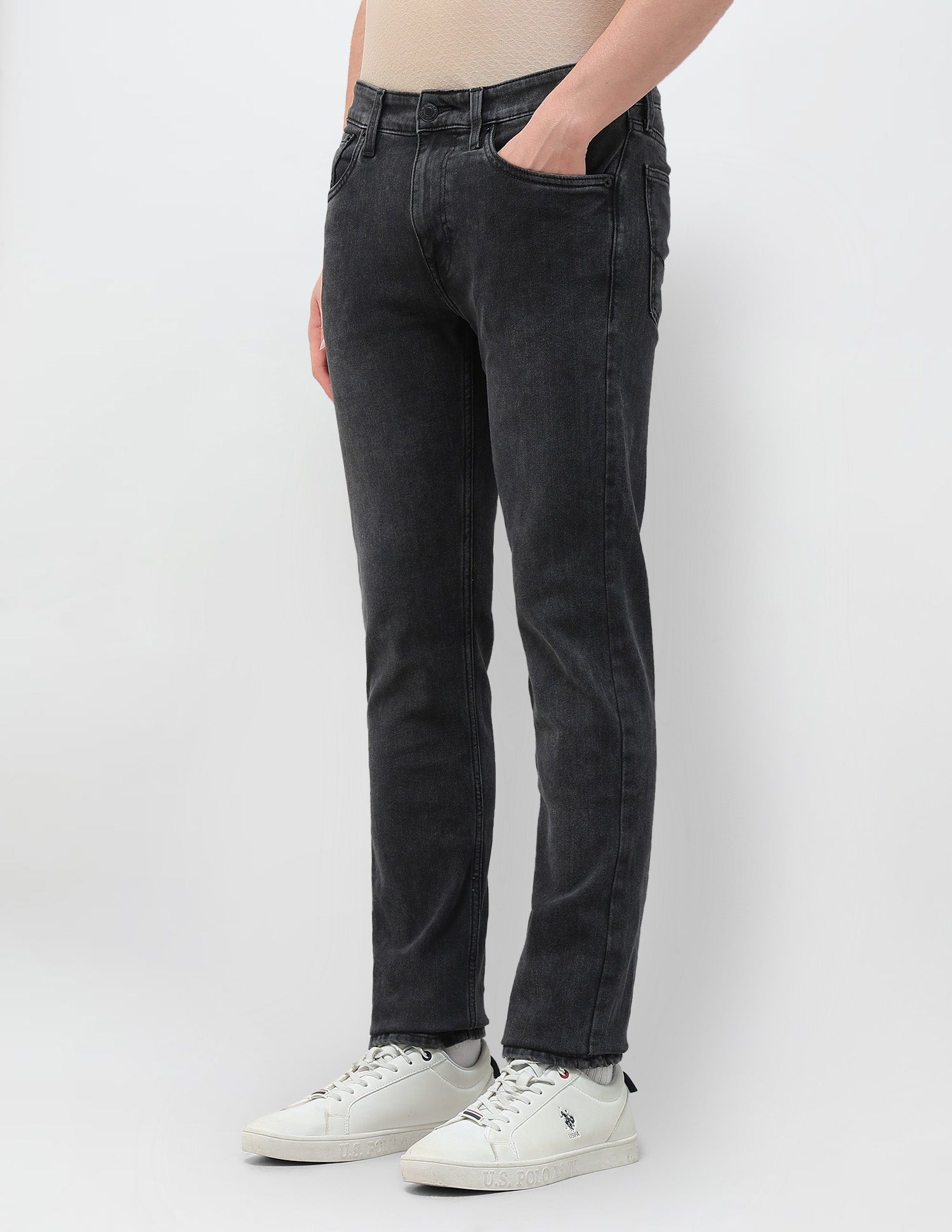 Regallo Skinny Fit Jeans Black - U.S. POLO ASSN. | Large