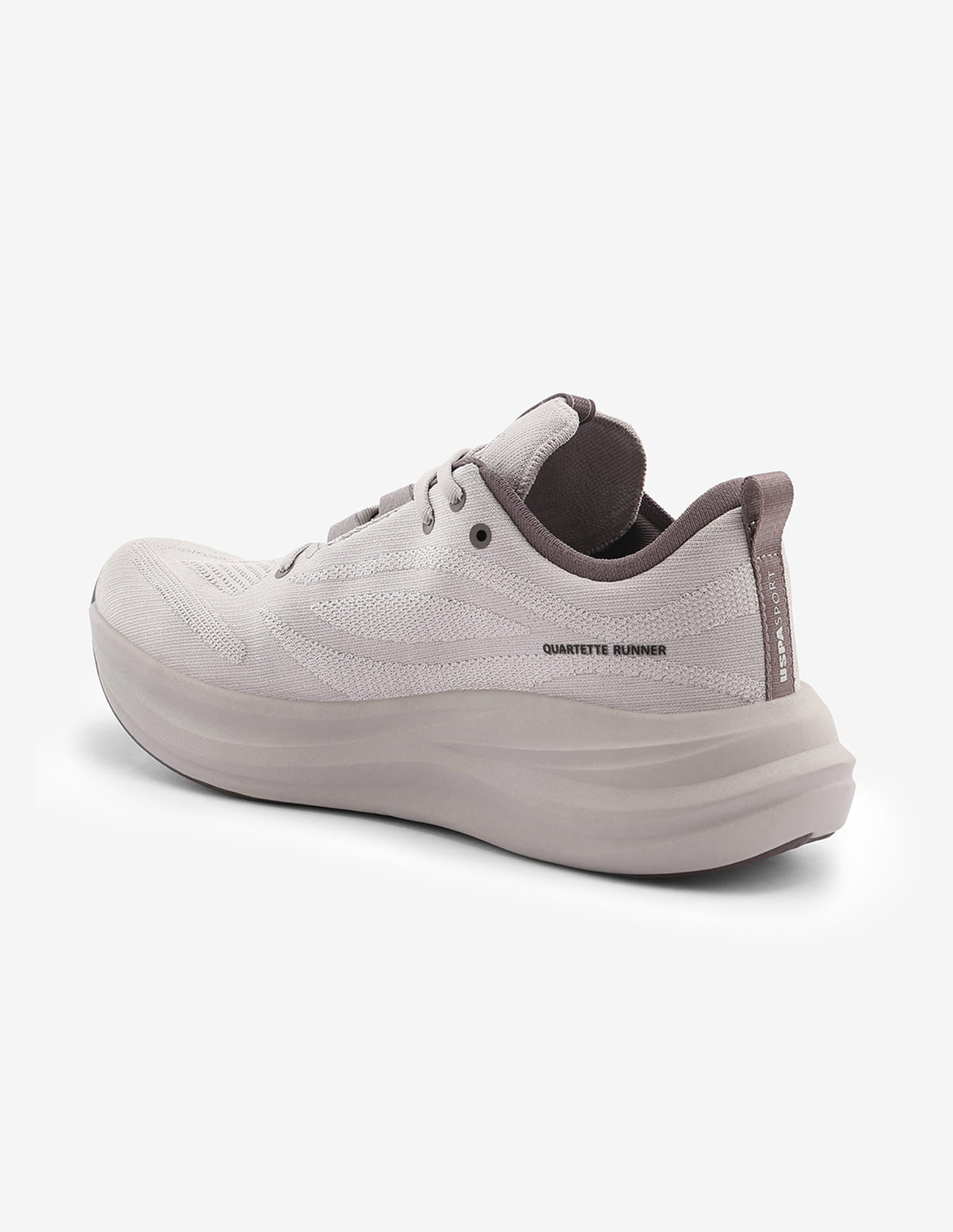 Textured Quarette Runner Shoes Dark Grey - U.S. Polo Assn. India | Large