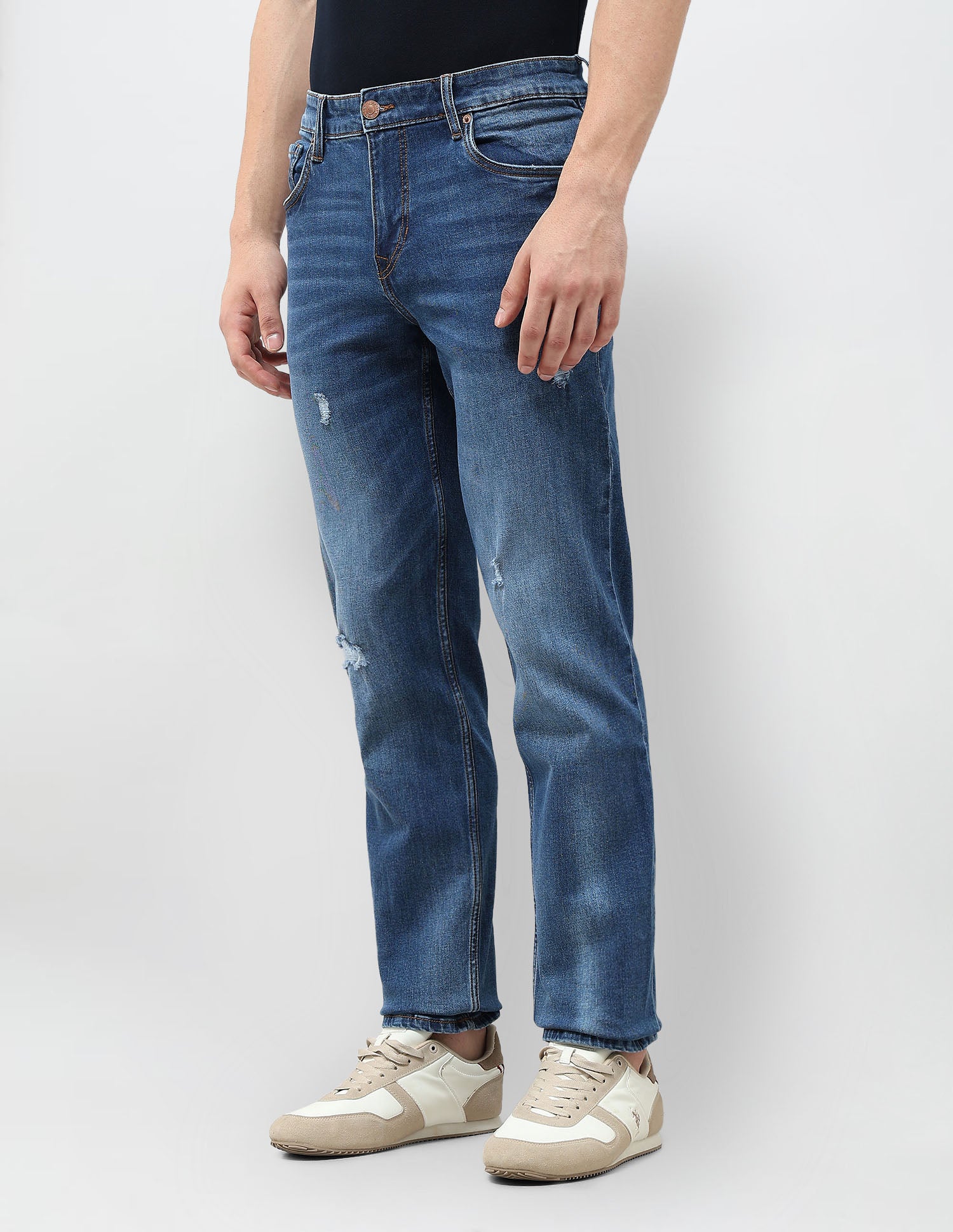 Shawn Relaxed Fit Blue Jeans Indigo - U.S. Polo Assn. India | Large