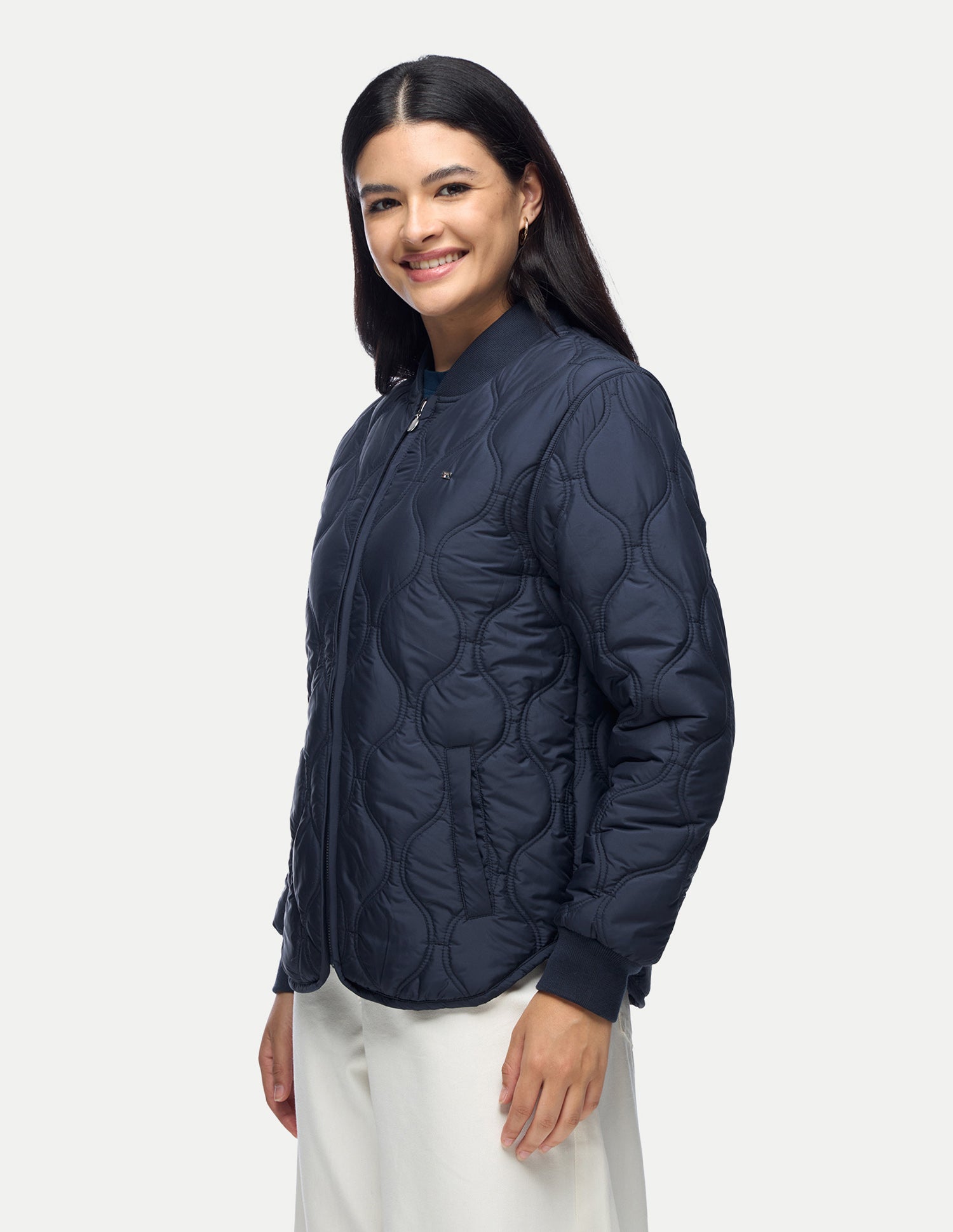 Relaxed Fit Quilted Jacket Navy - U.S. Polo Assn. India | Large