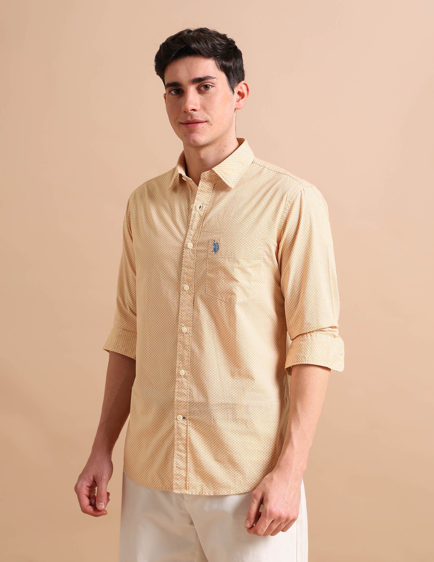 Digital Print Shirt Khaki - U.S. POLO ASSN. | Large