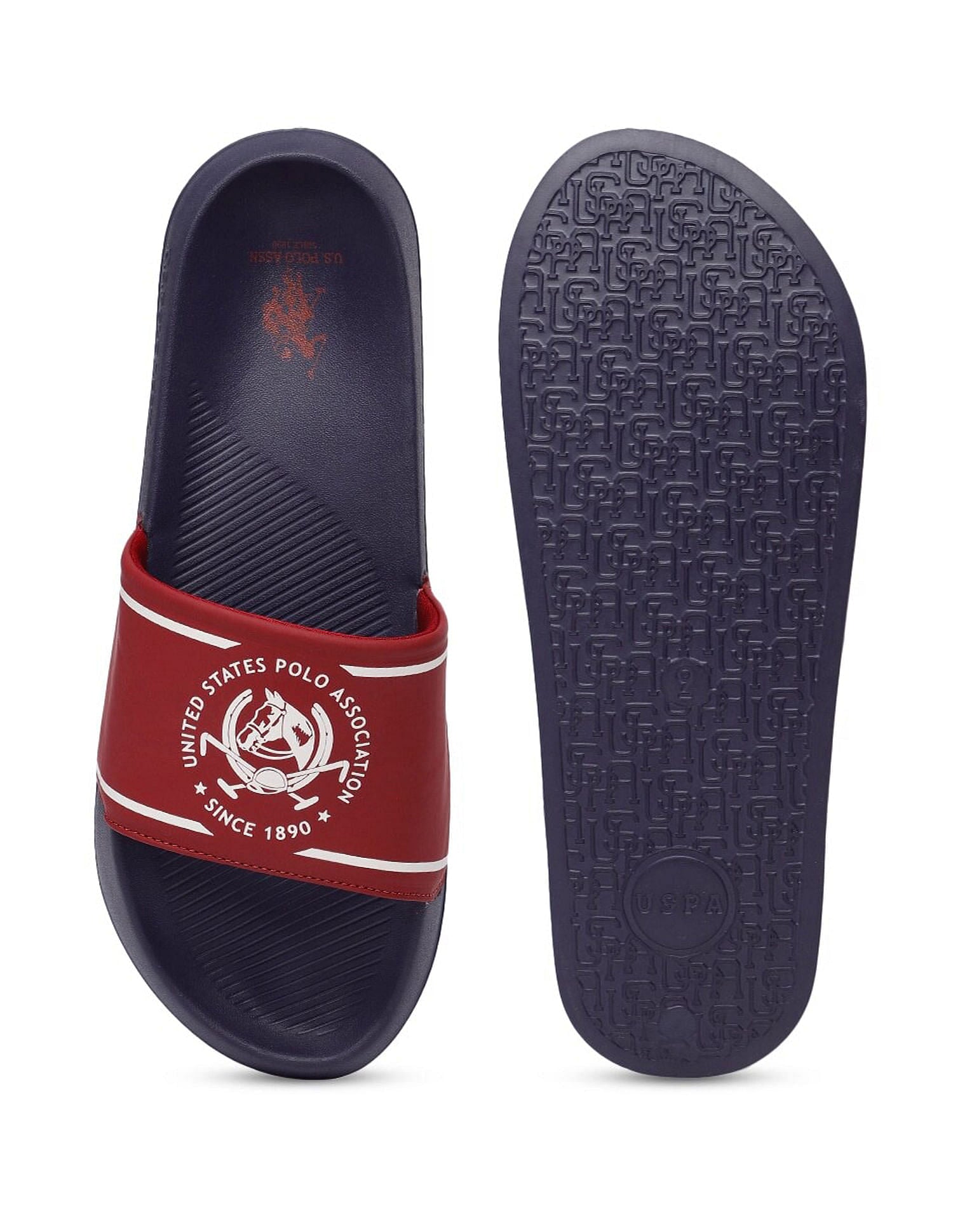 Men Zane 5.0 Open Toe Flat Sandals Red - U.S. Polo Assn. India | Large