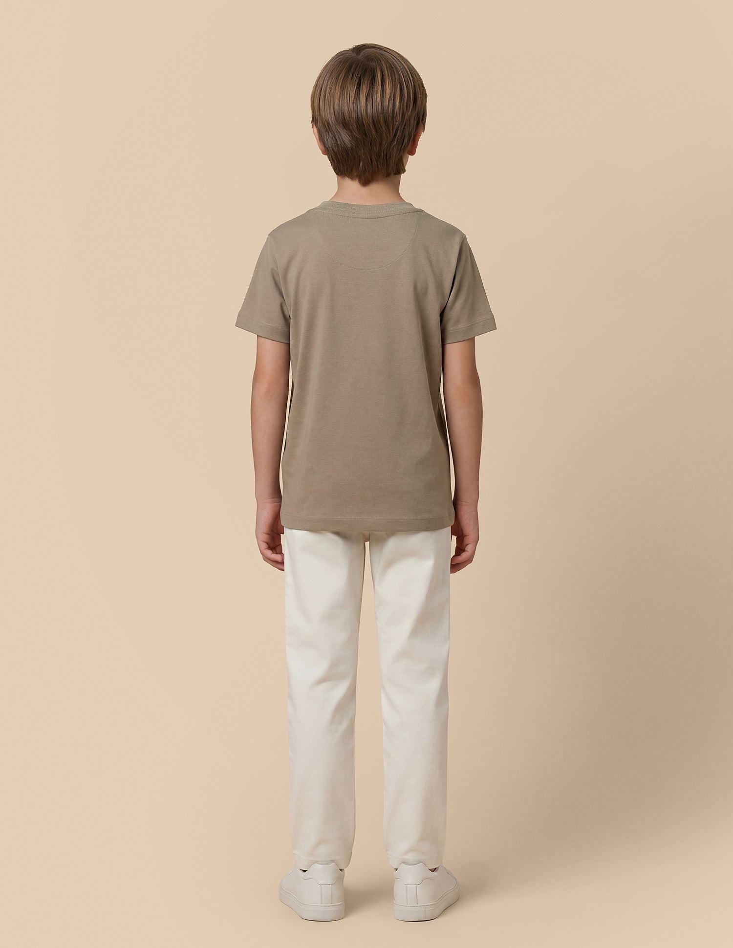 Brand Embroidered Regular Fit T-Shirt Beige - U.S. Polo Assn. India | Large