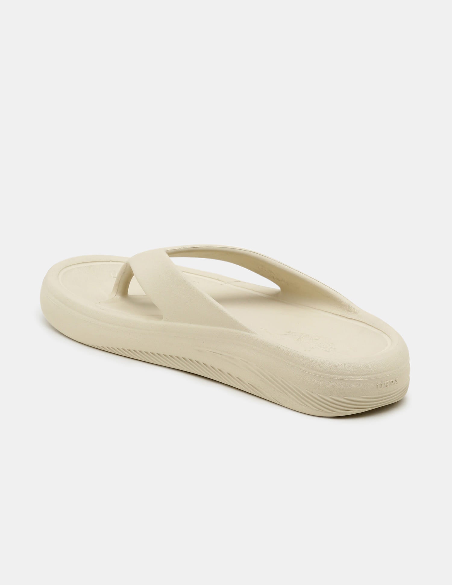 Men Cole V-Strap Flip Flops Beige - U.S. Polo Assn. India | Large