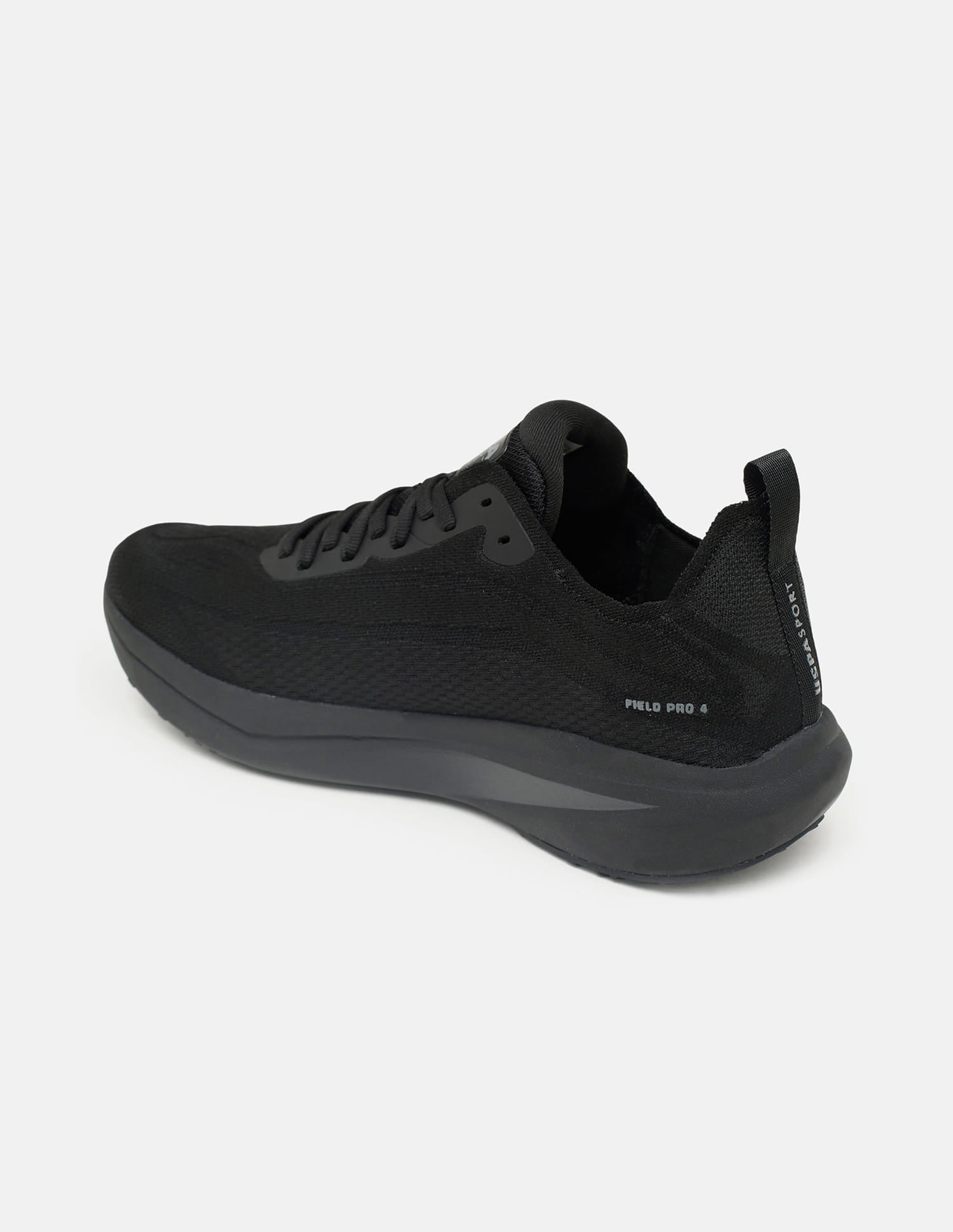 Round Toe Field Pro 4 Sneakers Black - U.S. Polo Assn. India | Large
