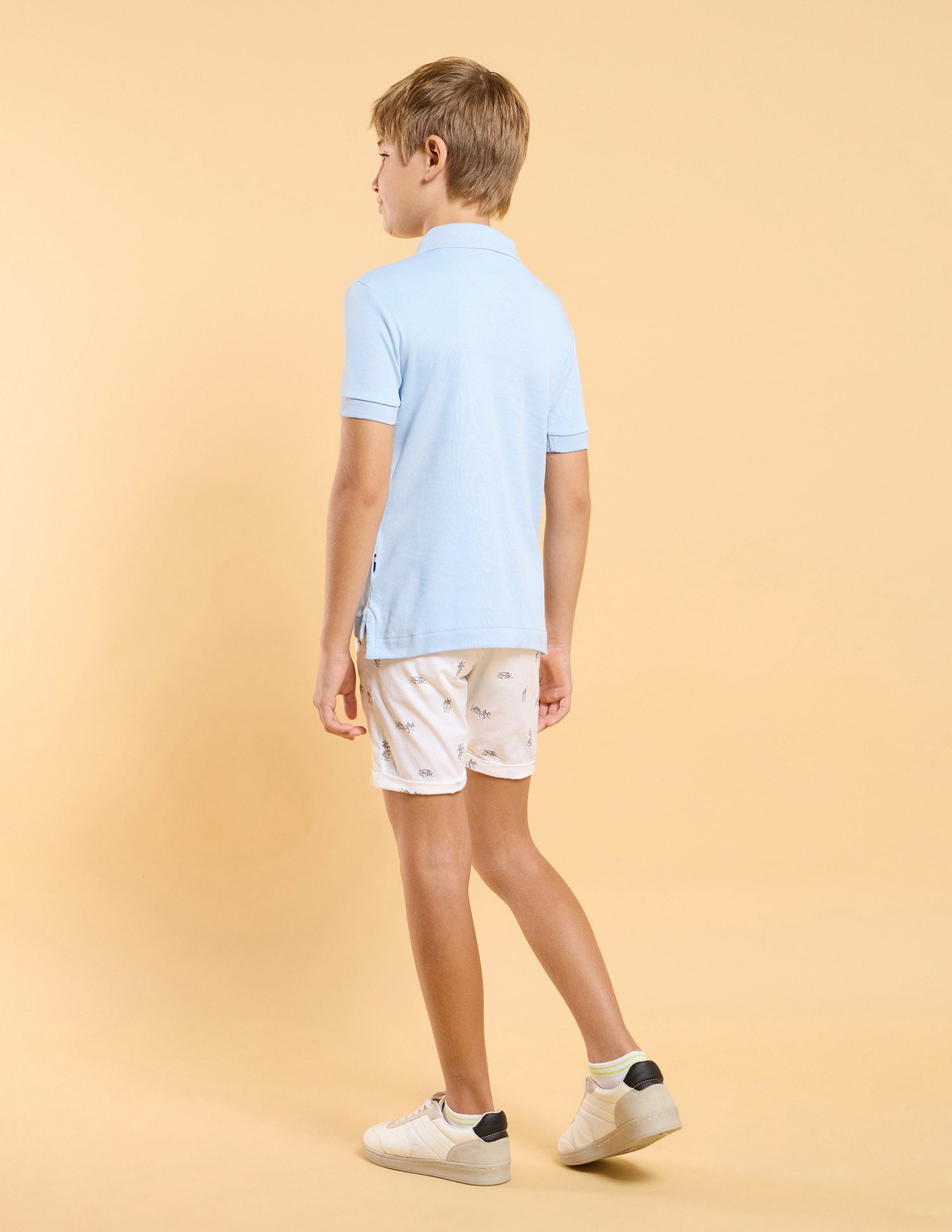 Boys Regular Fit Horizontal Striped Polo Shirt Blue - U.S. POLO ASSN. | Large