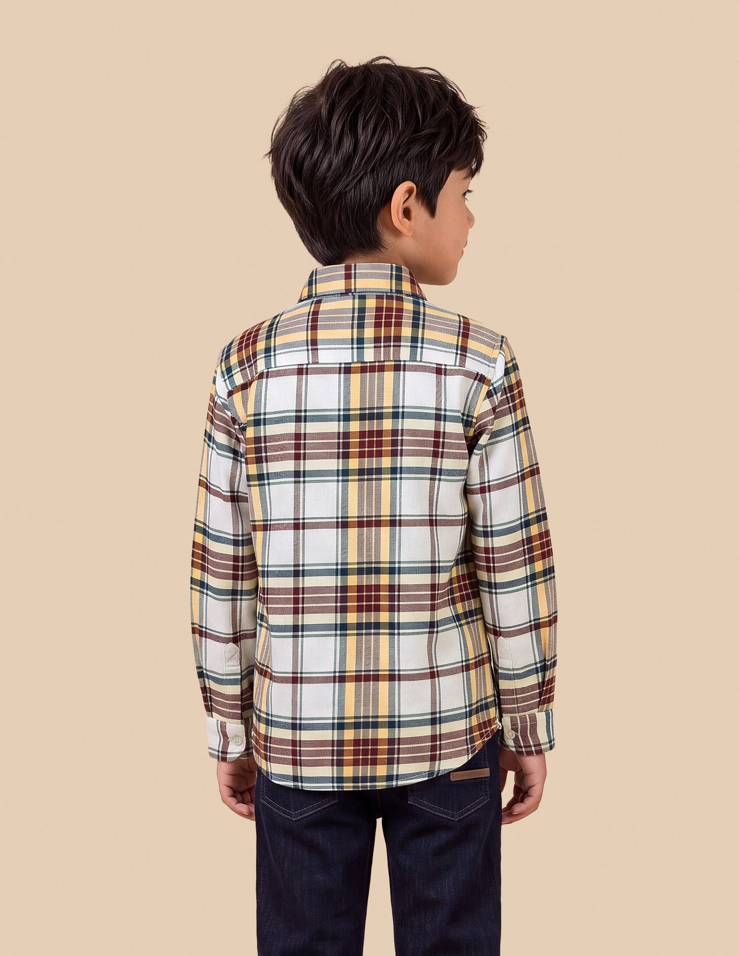 Plaid Checked Twill Shirt Yellow - U.S. Polo Assn. India | Large