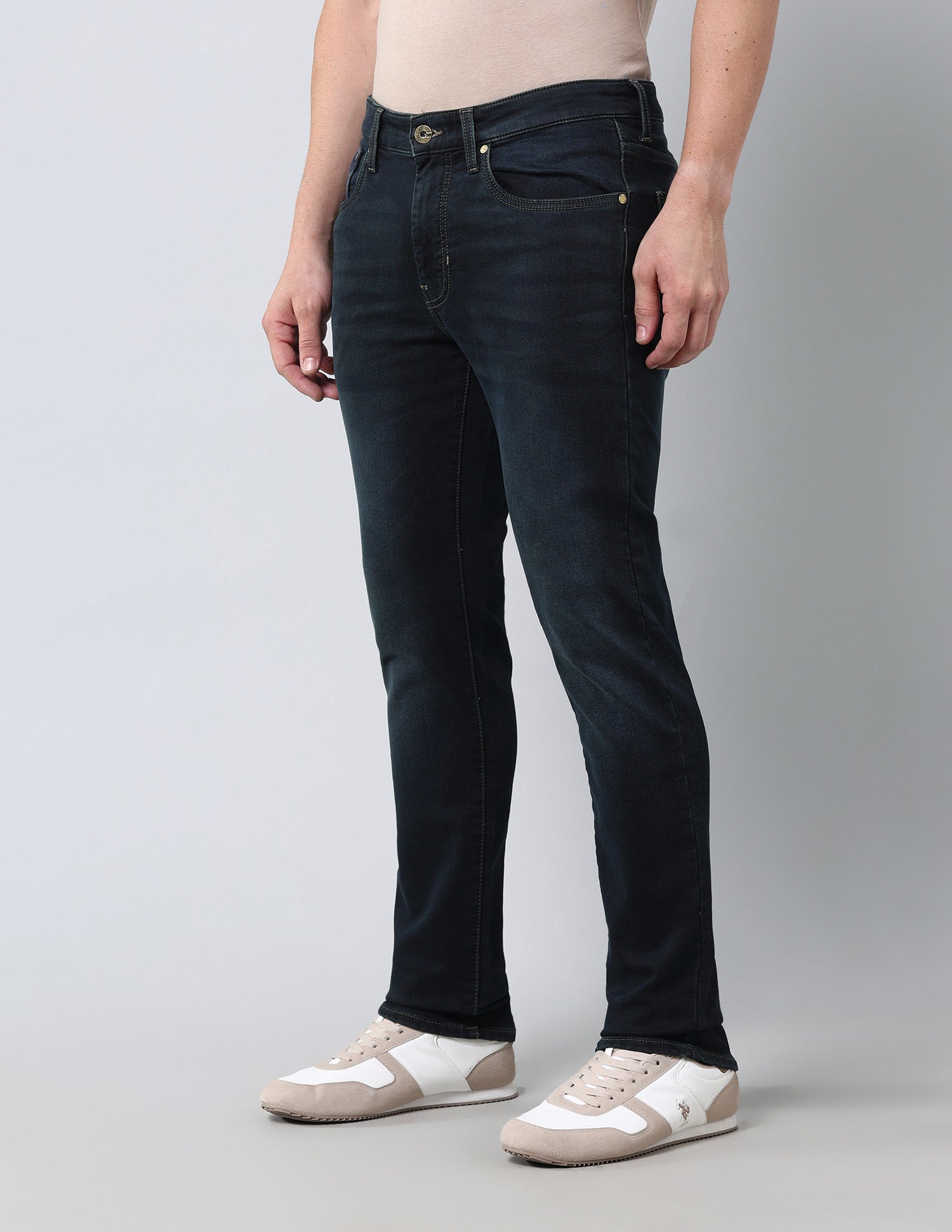 Regallo Skinny Fit Ultra Soft Jeans Blue - U.S. Polo Assn. India | Large