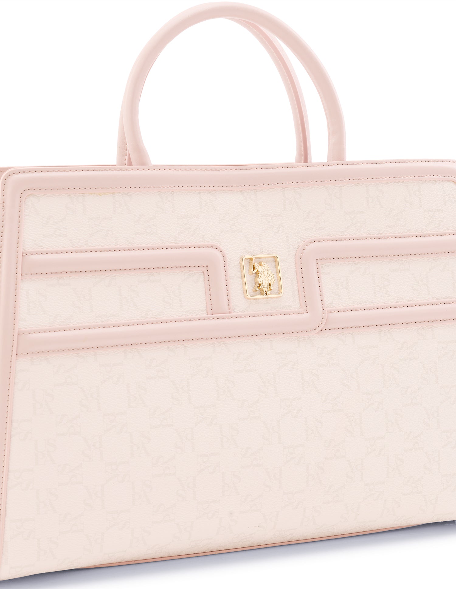 Carla Monogram Satchel Bag White - U.S. Polo Assn. India | Large