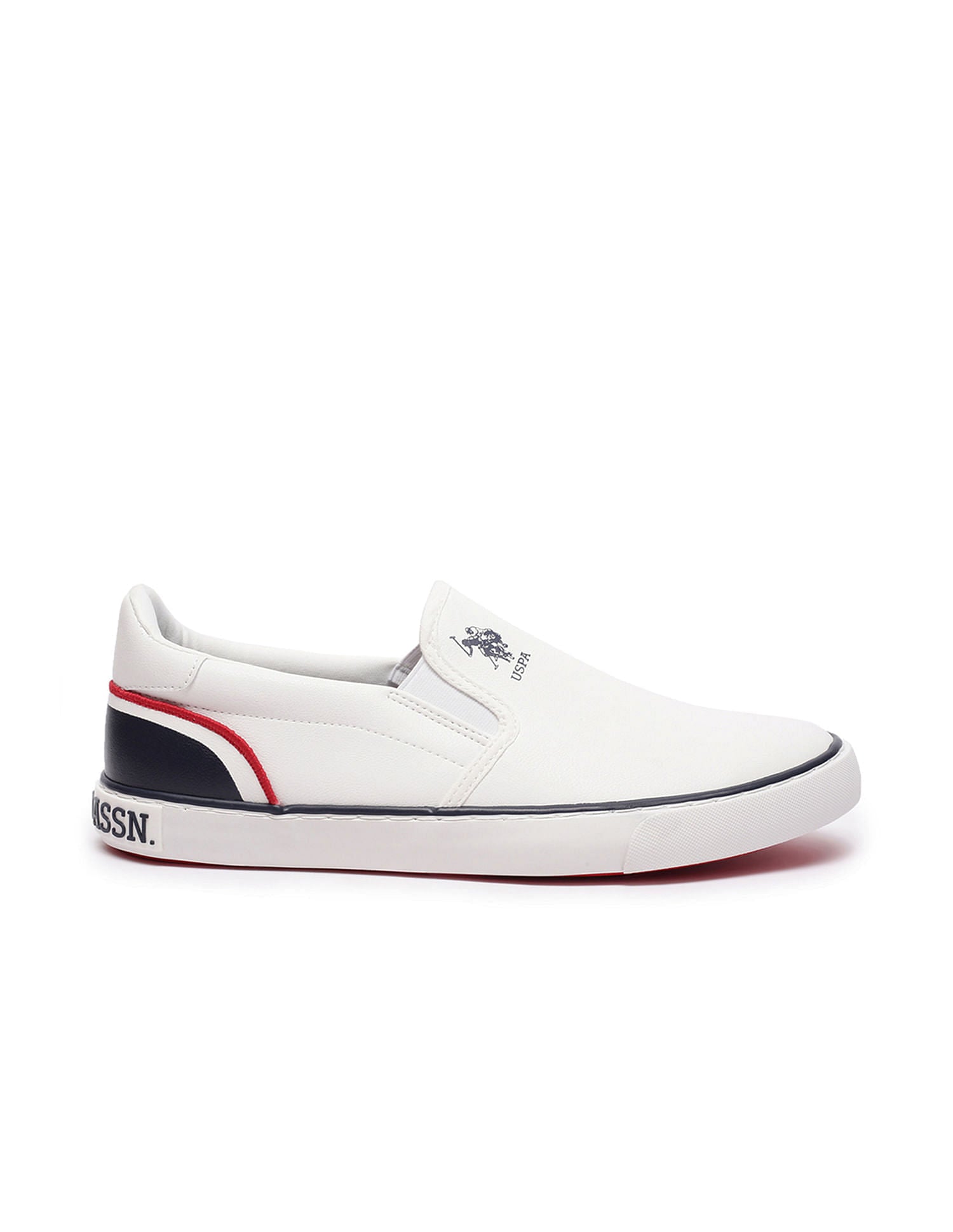 Men Colourblocked Timeo 3.0 Slip-On Shoes Off White - U.S. POLO ASSN. | Large