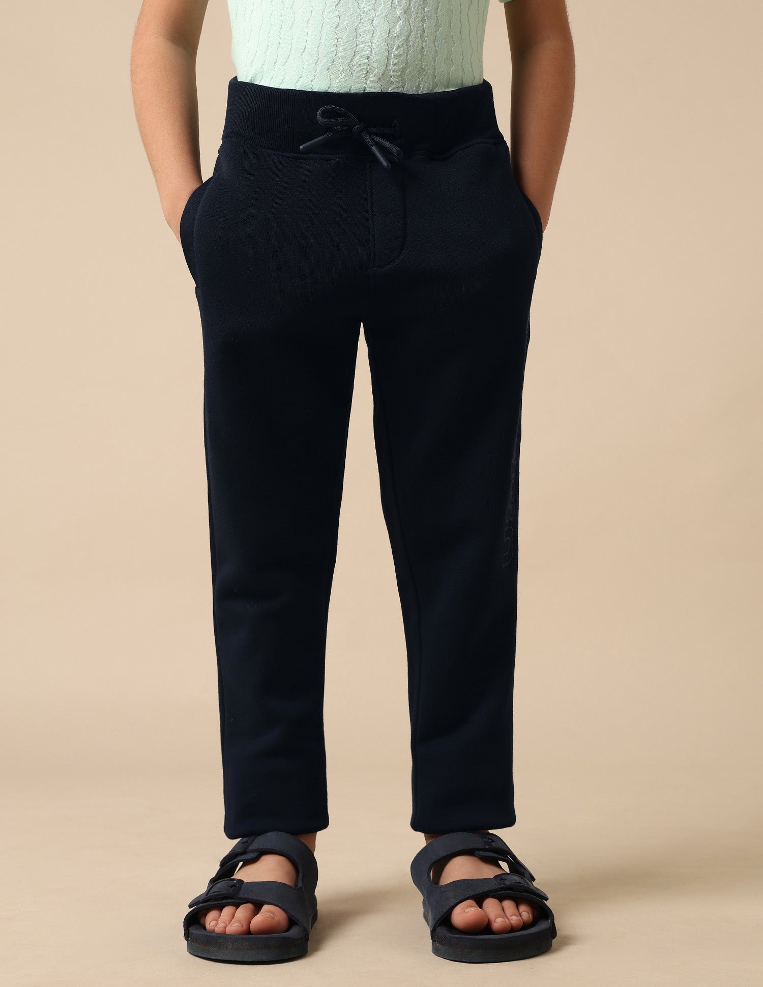 Solid Regular Fit Track Pants Navy - U.S. POLO ASSN. | Large