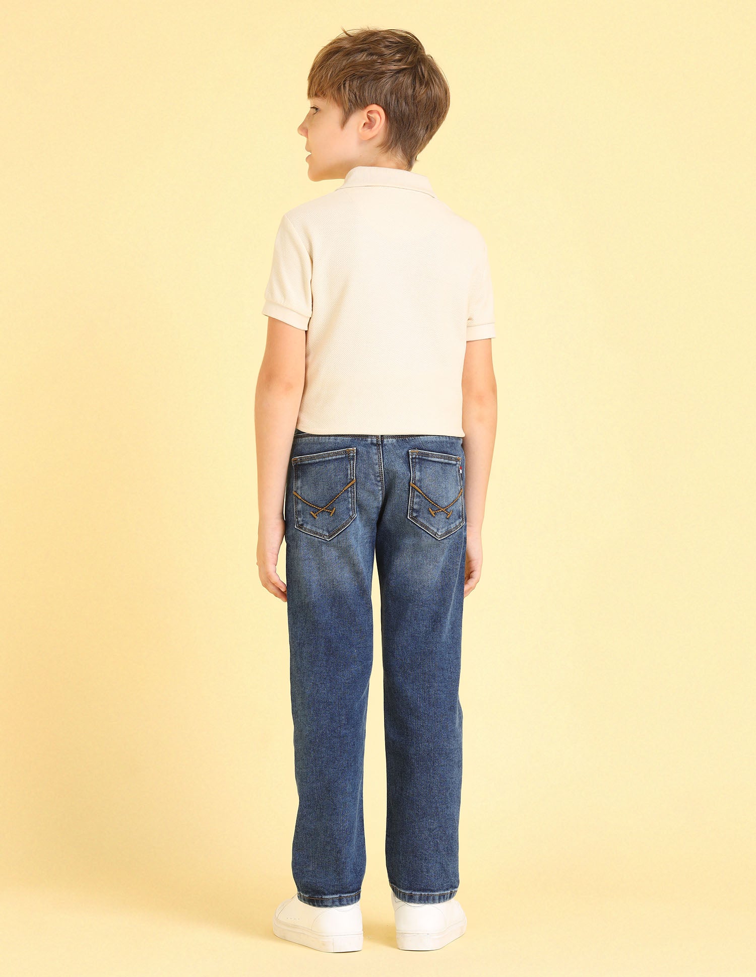 UKJEN582 DK. BLUE Boys Jeans Rag Wash - U.S. POLO ASSN. | Large