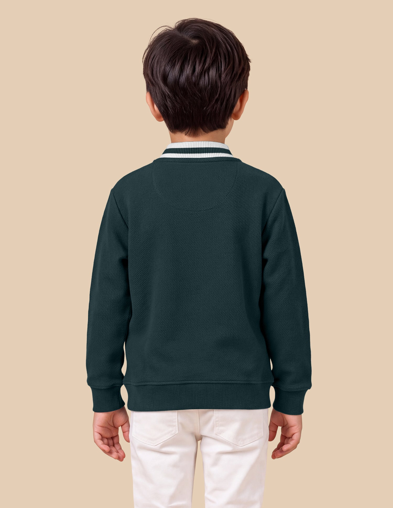 Solid Regular Fit Sweatshirt Navy - U.S. Polo Assn. India | Large