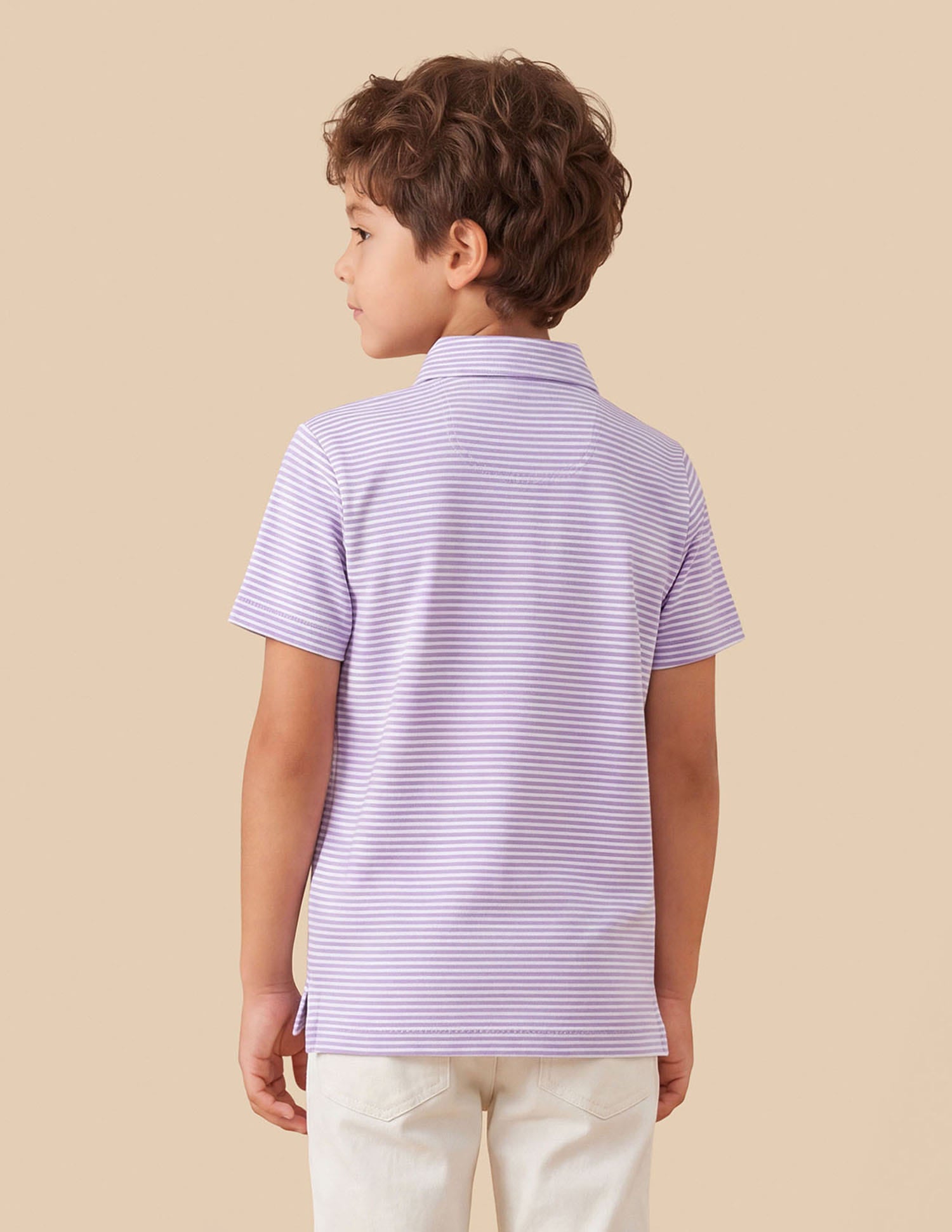Horizontal Striped Regular Fit Polo Shirt Pink - U.S. Polo Assn. India | Large
