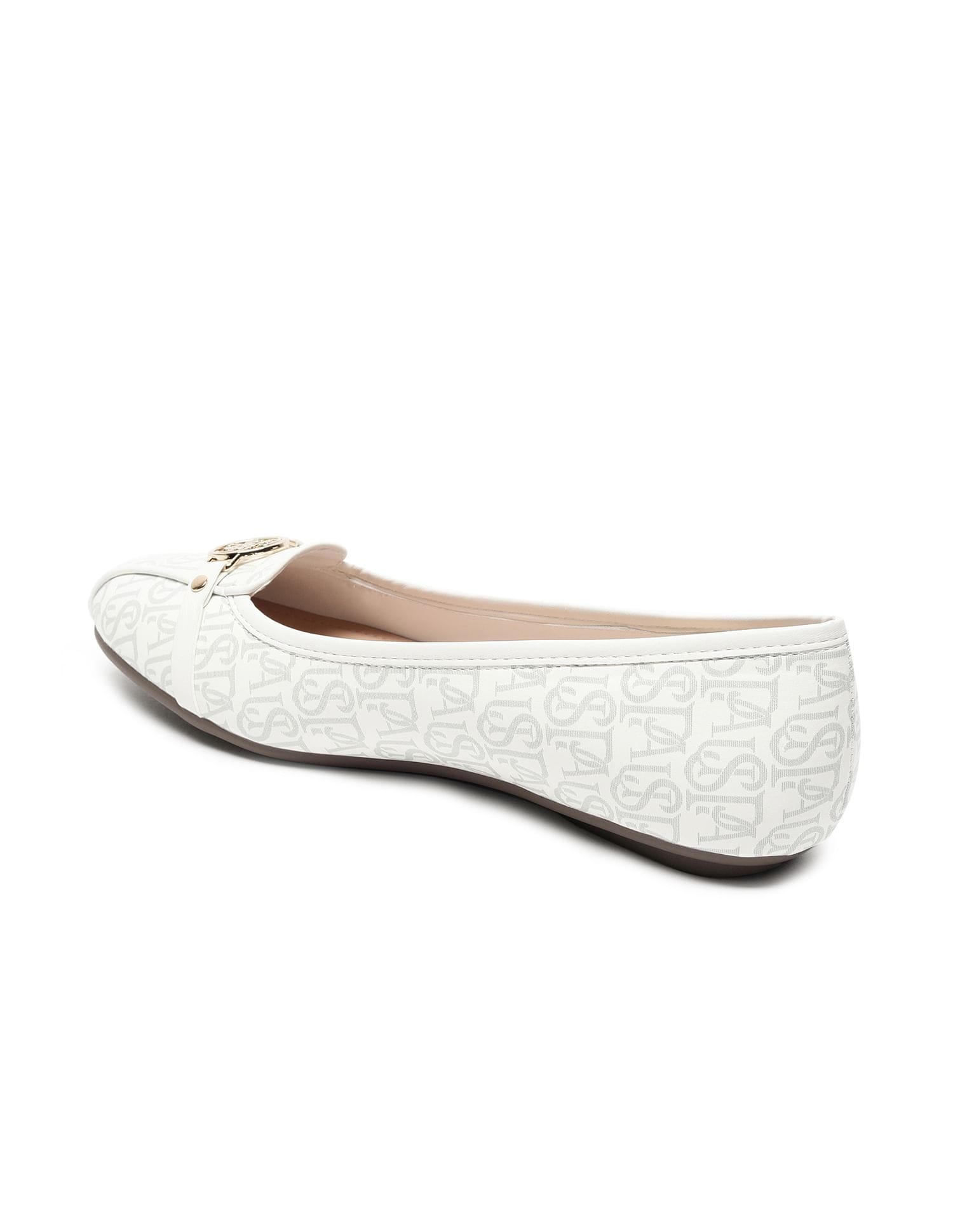 Brand Print Alina 2.0 Ballerinas White - U.S. Polo Assn. India | Large