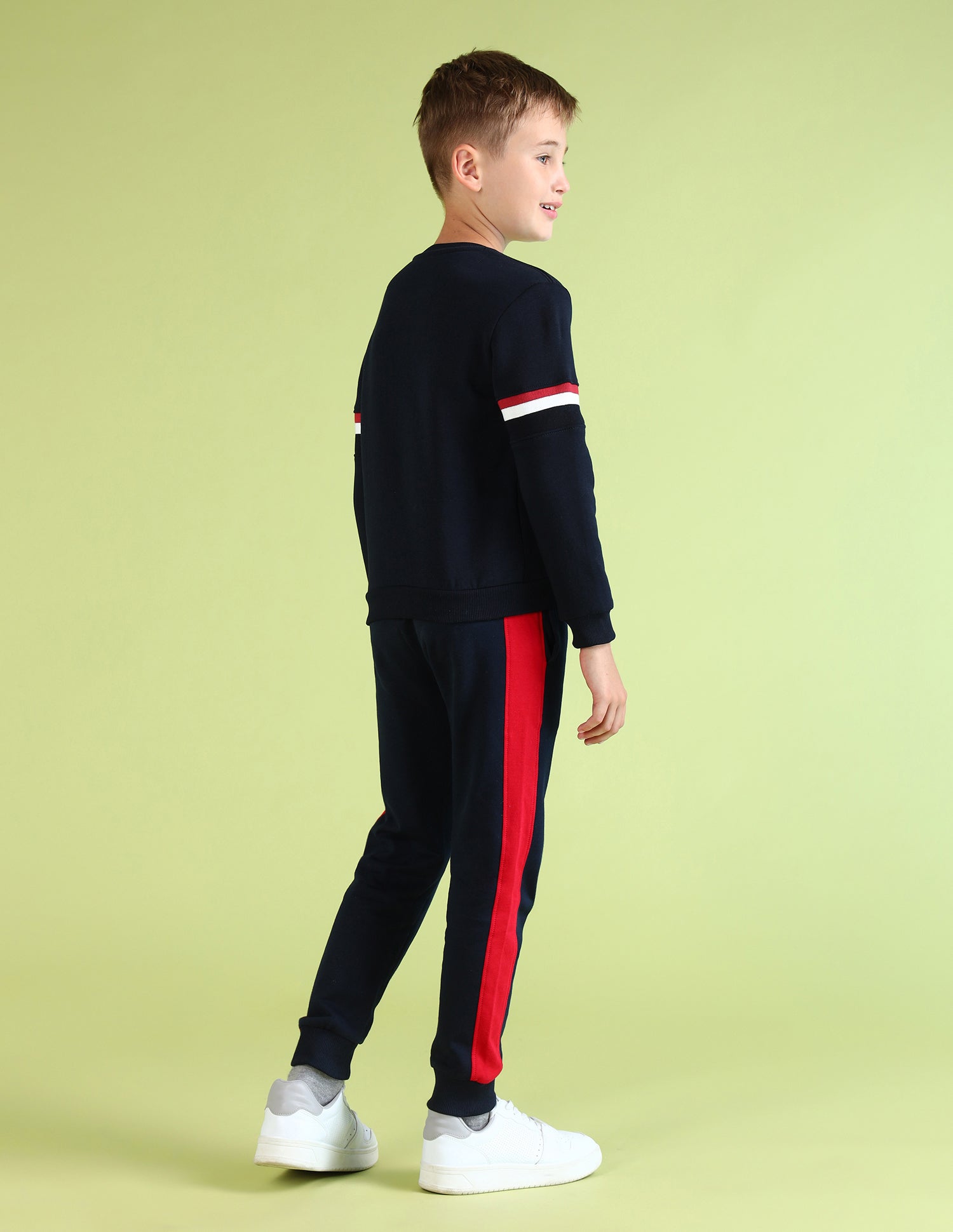 Boys Pure Cotton Brand Appliqued Sweatshirt Navy - U.S. POLO ASSN. | Large