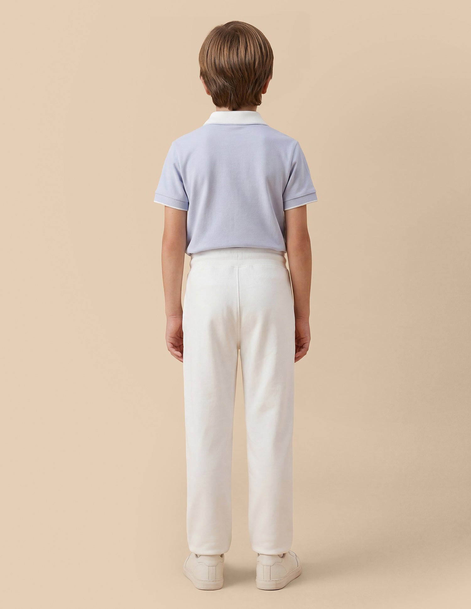 Solid Mid Rise Track Pants Off White - U.S. Polo Assn. India | Large