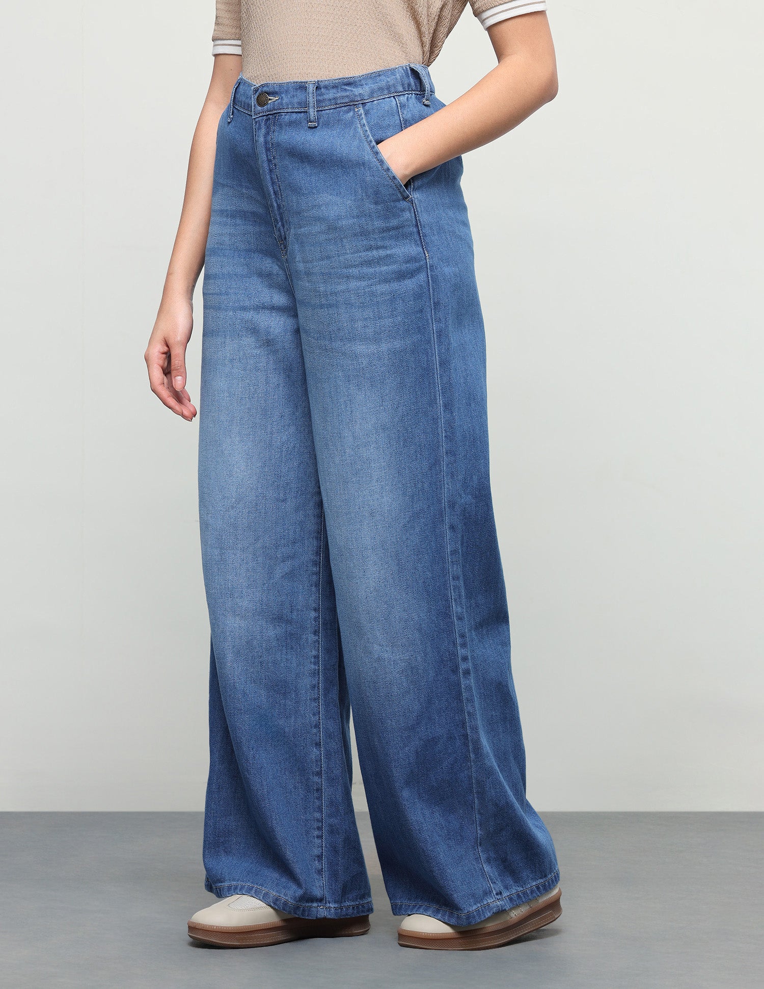 Baggy Fit Blue Jeans Blue - U.S. Polo Assn. India | Large