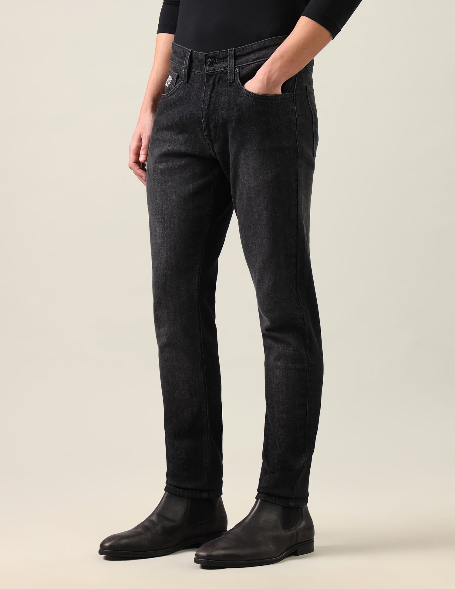 Brandon Slim-Tapered Fit Black Jeans Black - U.S. Polo Assn. India | Large