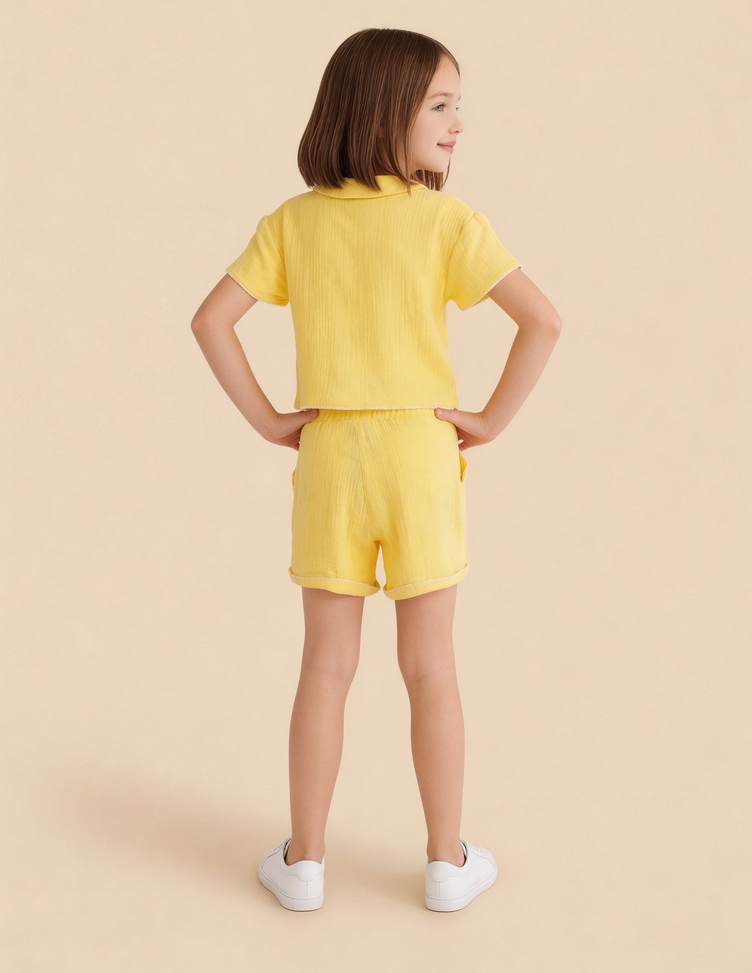 Mid Rise Comfort Fit Shorts Yellow - U.S. Polo Assn. India | Large