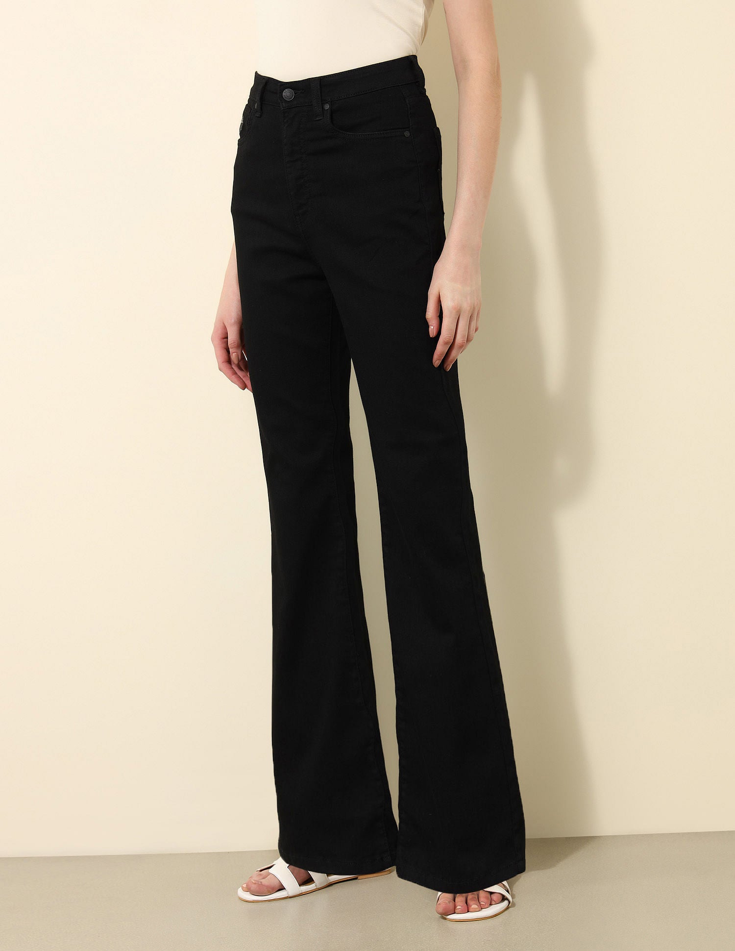 Ultra-High Rise Bootcut Jeans Rinse Black - U.S. POLO ASSN. | Large