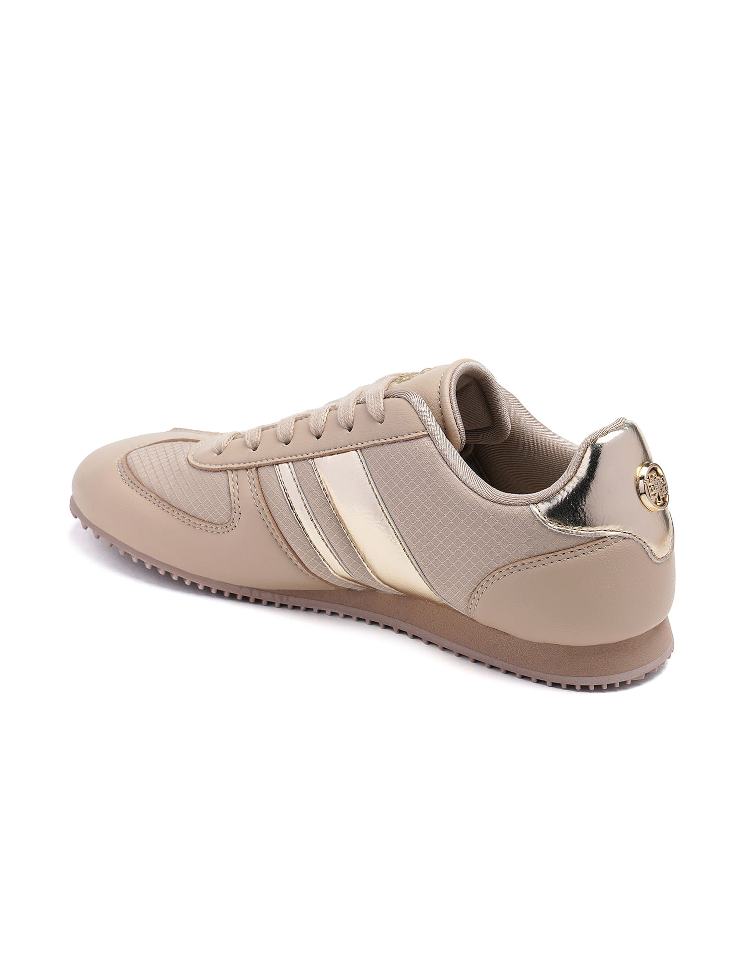 Women Lace Ups Logo Nemsy 2.0 Sneakers Beige - U.S. POLO ASSN. | Large