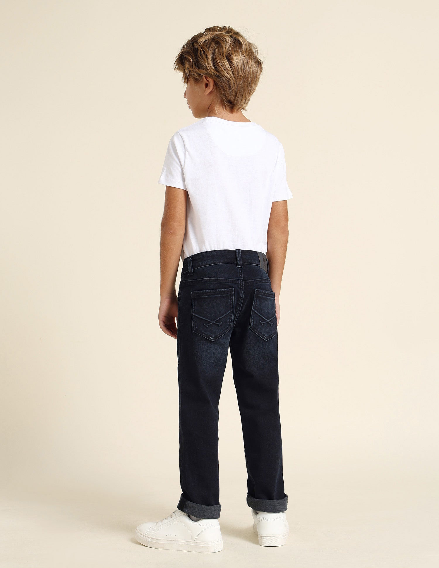 Boys Relaxed Fit Blue Jeans Dark Indigo - U.S. POLO ASSN. | Large