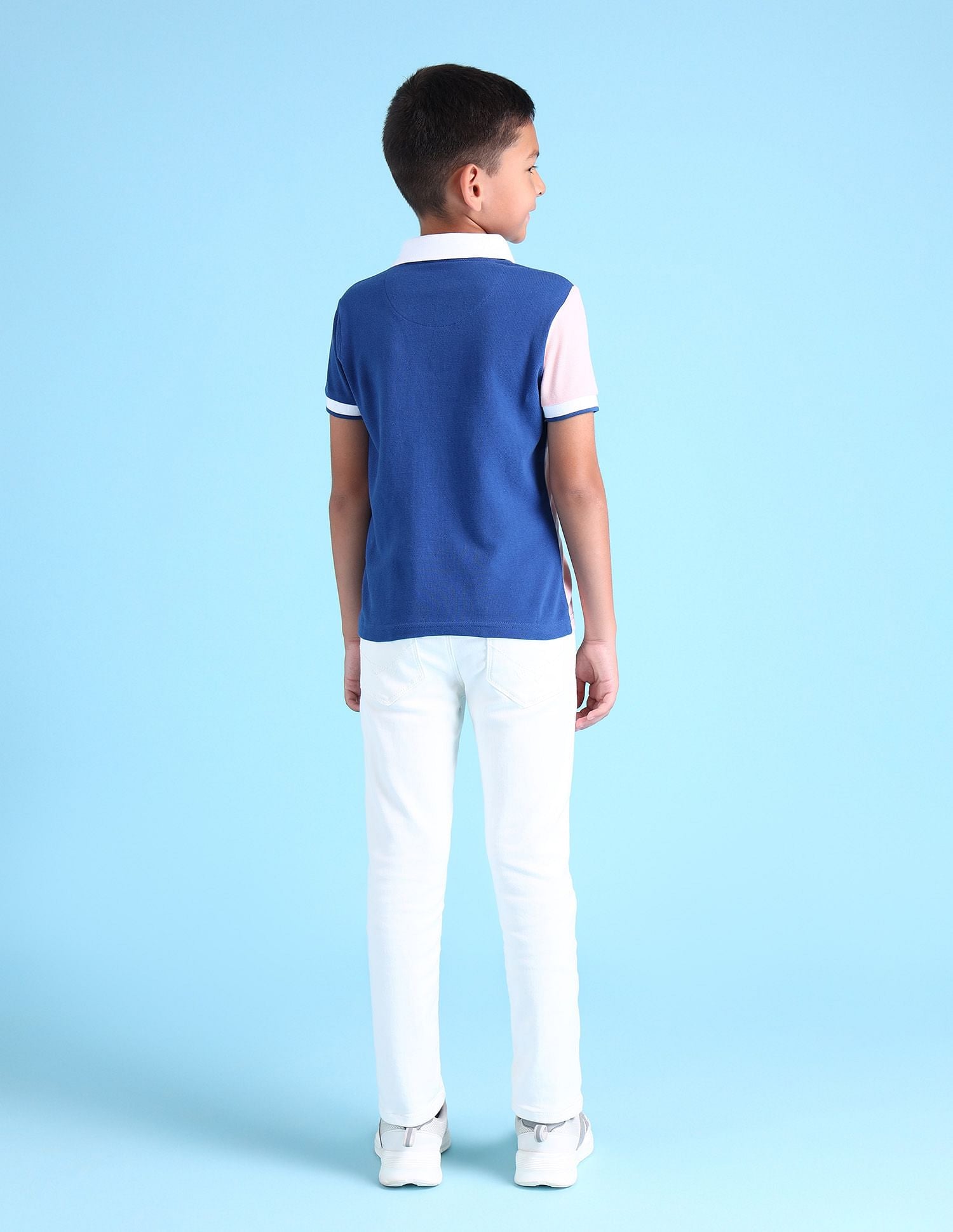 Boys Colourblocked Polo Shirt Light Pink - U.S. POLO ASSN. | Large