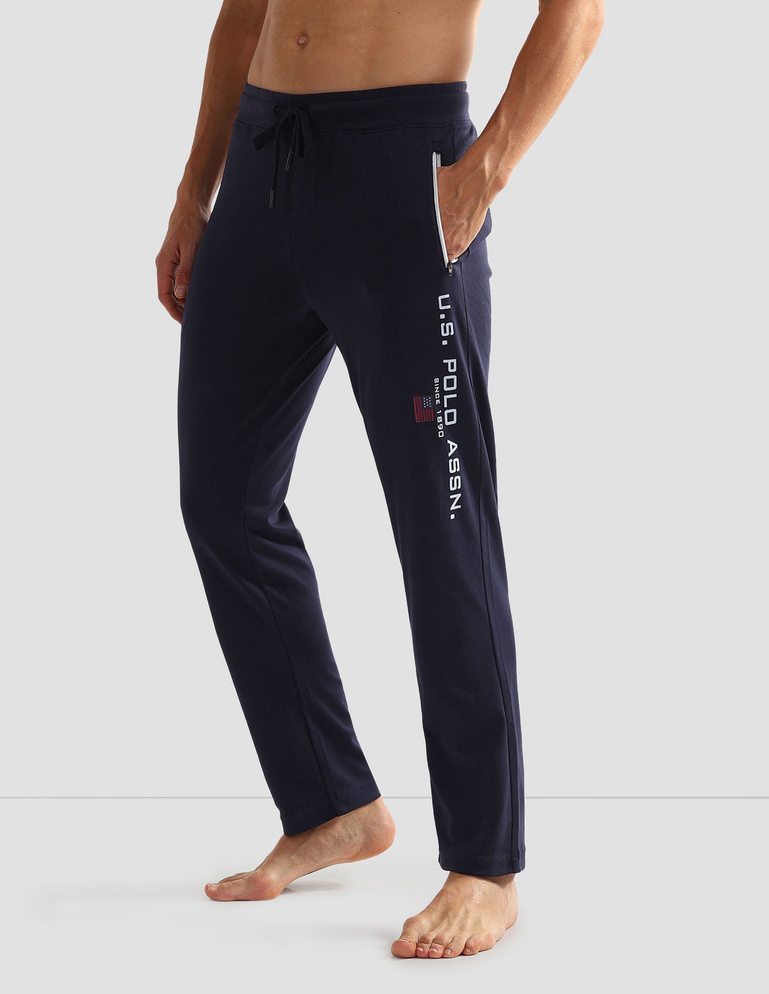 Men Mid Rise OR002 Lounge Pants Naval Academy - U.S. POLO ASSN. | Large