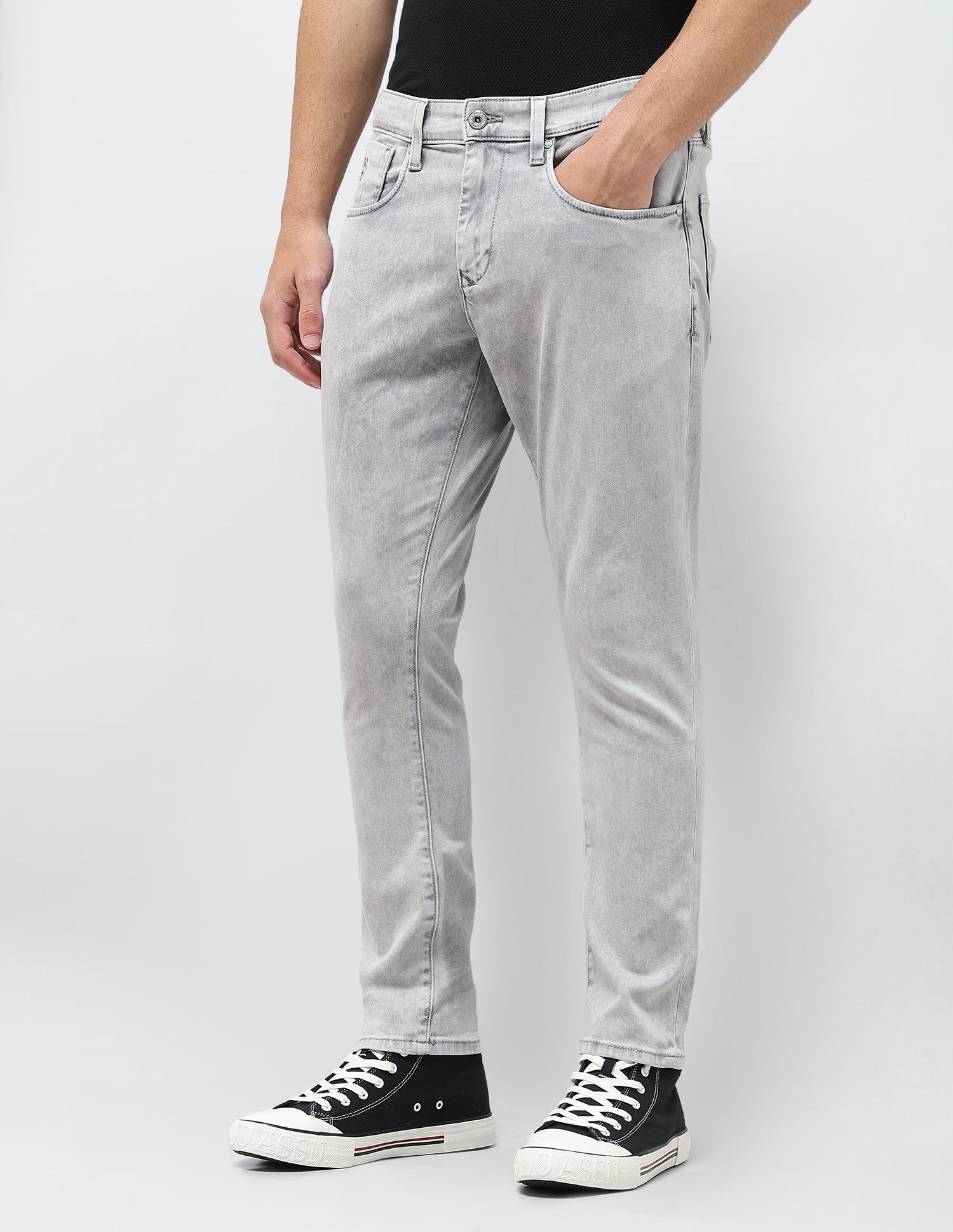 Henry Tapered Fit Grey Jeans Grey - U.S. Polo Assn. India | Large