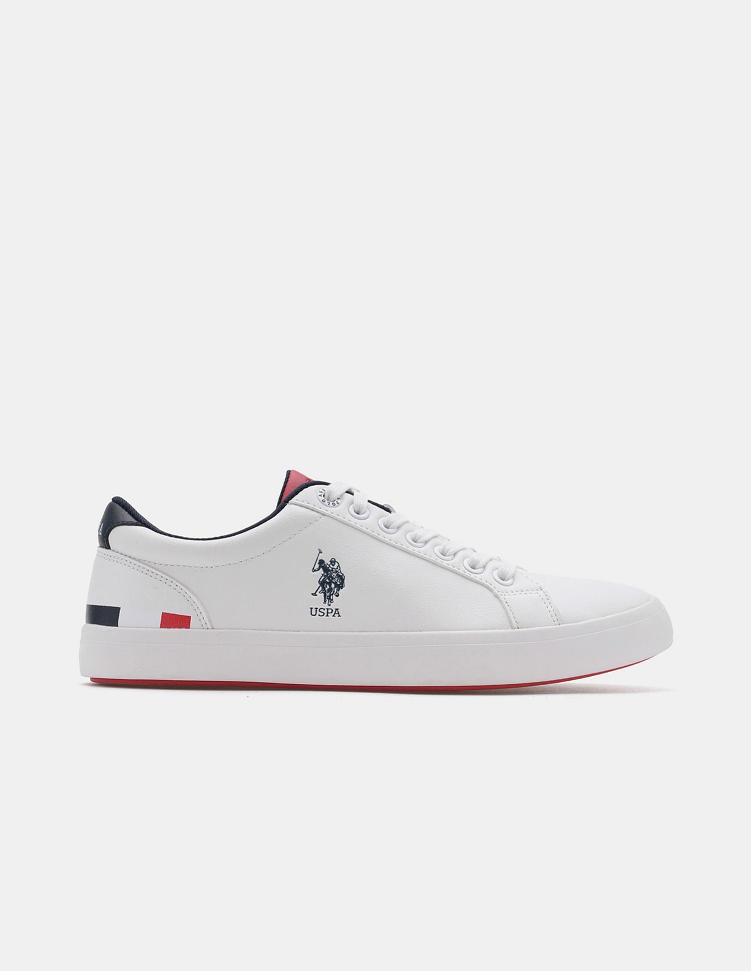 Round Toe Anton 3.0 Solid Sneakers Off-White - U.S. Polo Assn. India | Large