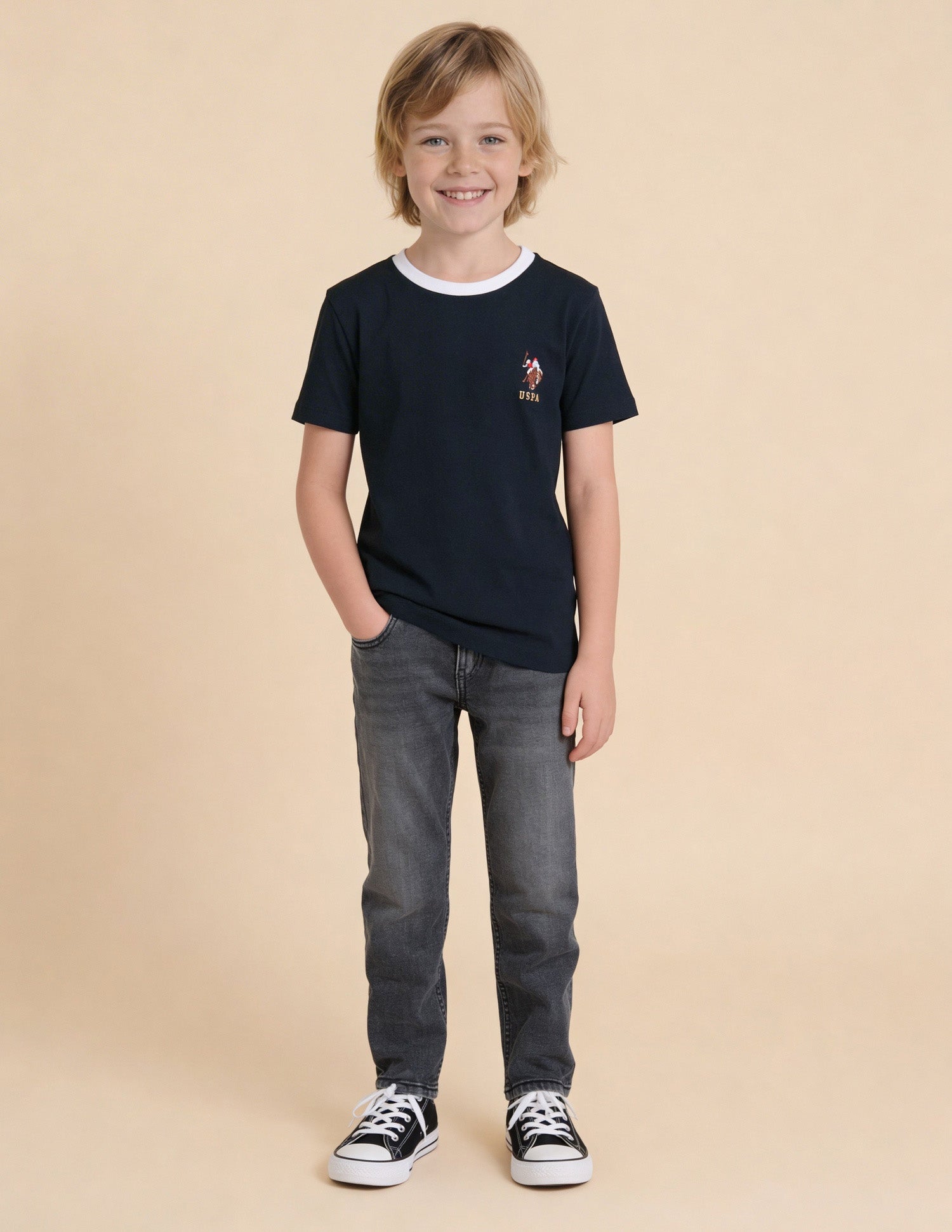 Pure Cotton Regular Fit T-Shirt - Pack Of 2 Assorted - U.S. Polo Assn. India | Large