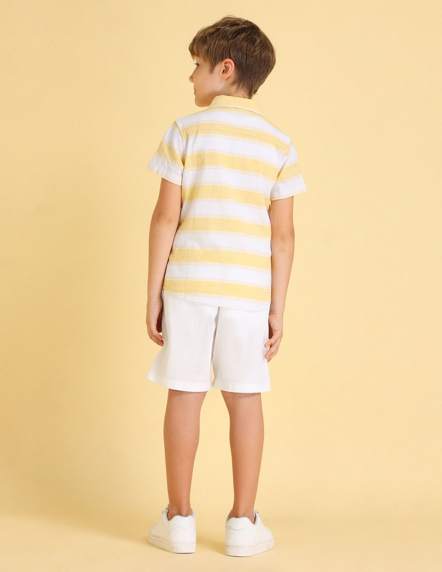 UKSHT1431 YELLOW Boys Shirt Yellow - U.S. POLO ASSN. | Large