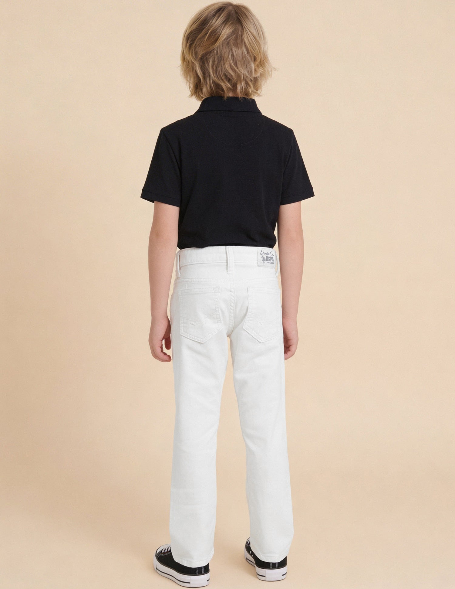 Mid Rise Relaxed Fit Jeans White - U.S. Polo Assn. India | Large